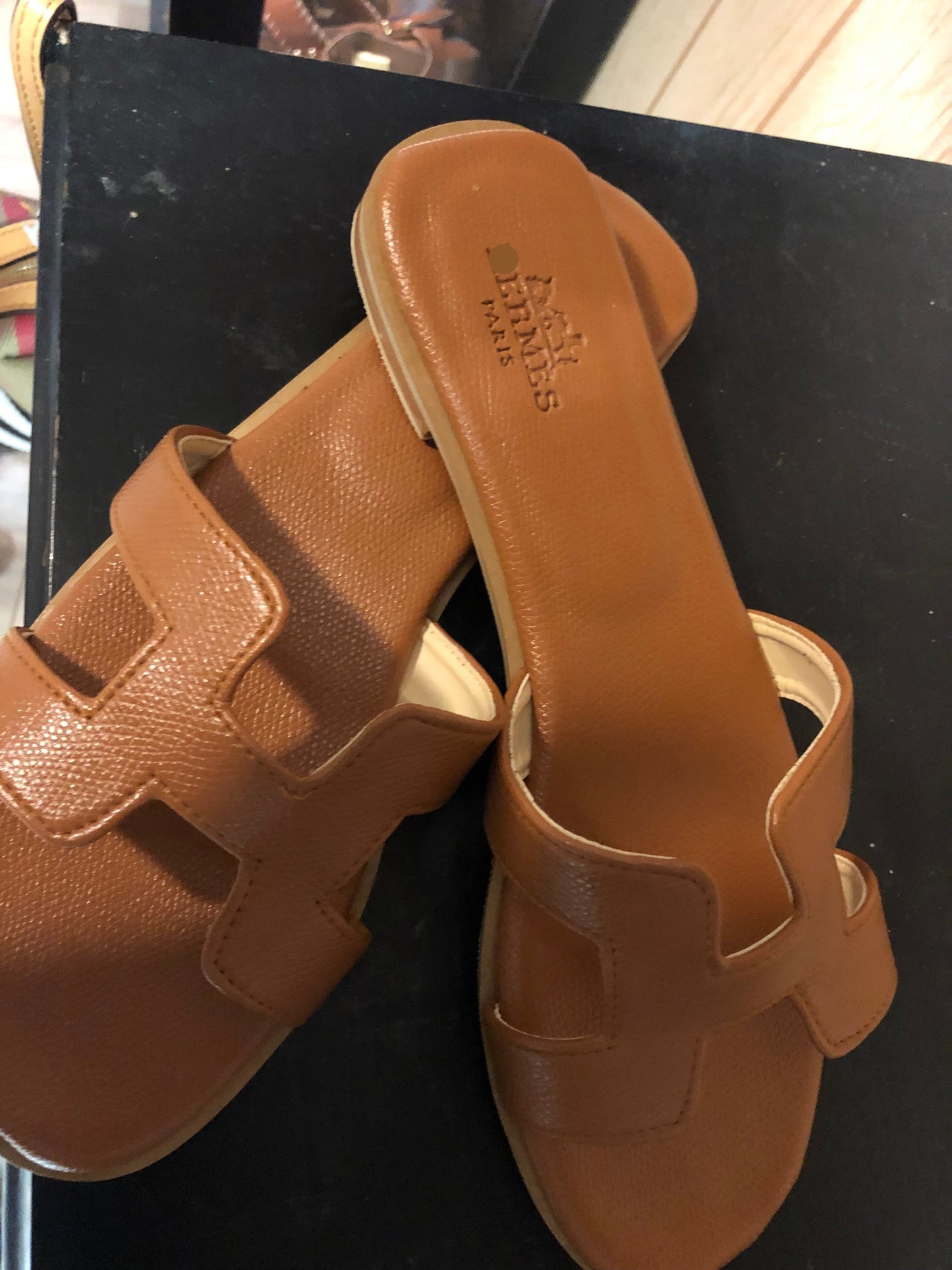 Womans Slides Size Color 10 Brown (Cut Small Size Up When Ordering)