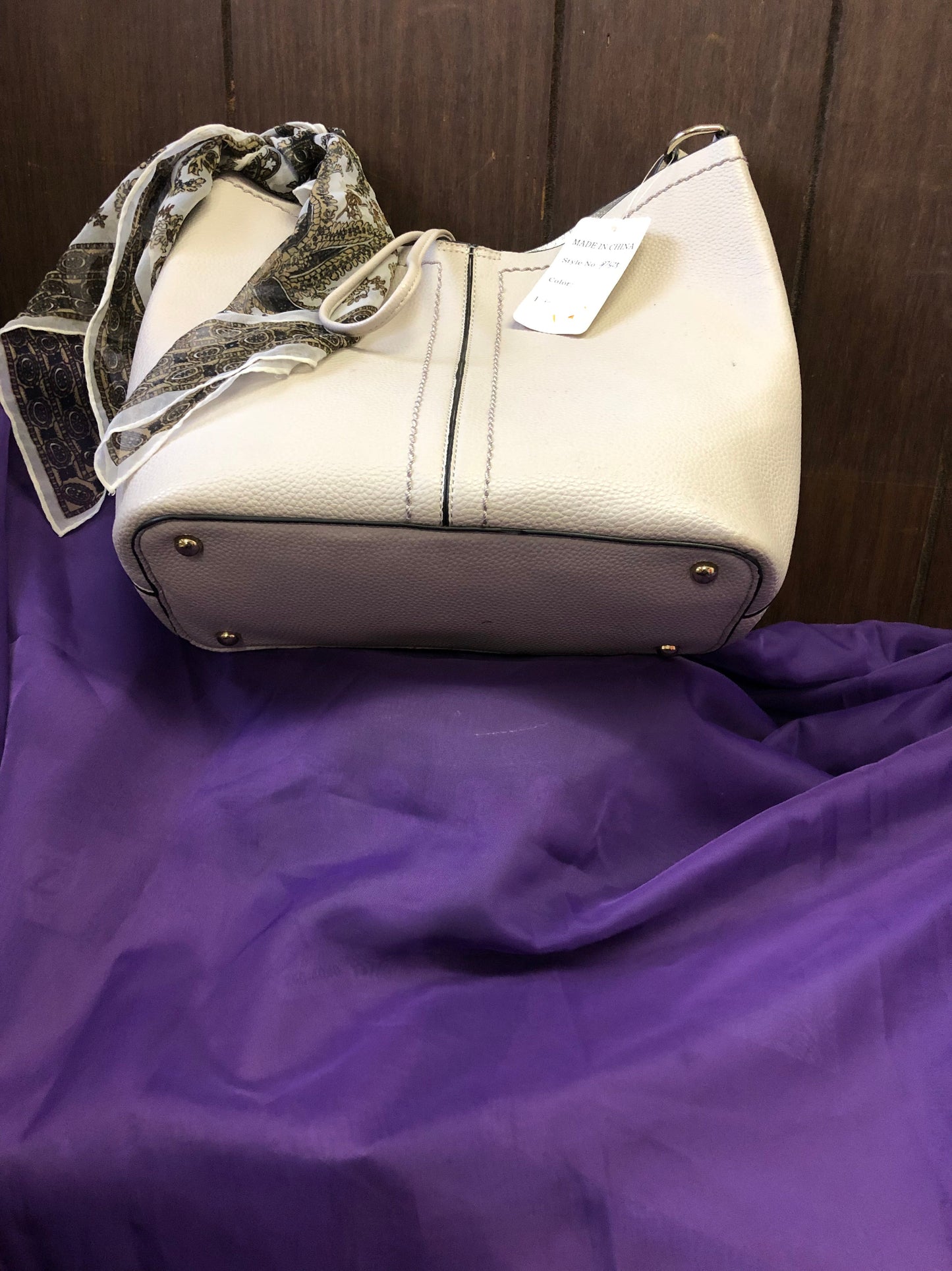 Womans 2 In-1 Fashion Crossbody Bag Color Cream
