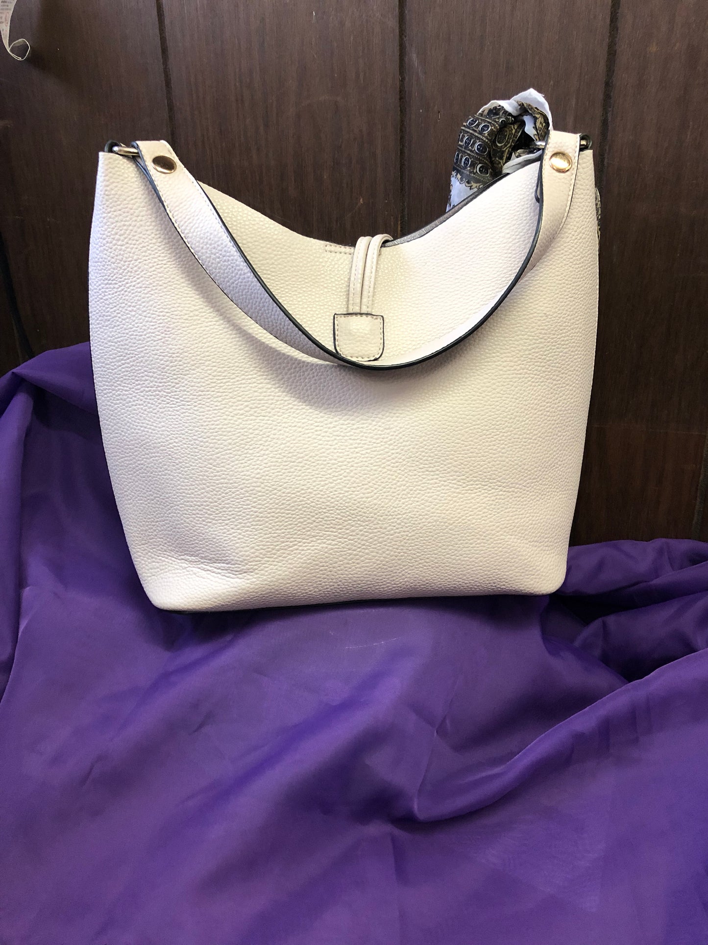 Womans 2 In-1 Fashion Crossbody Bag Color Cream