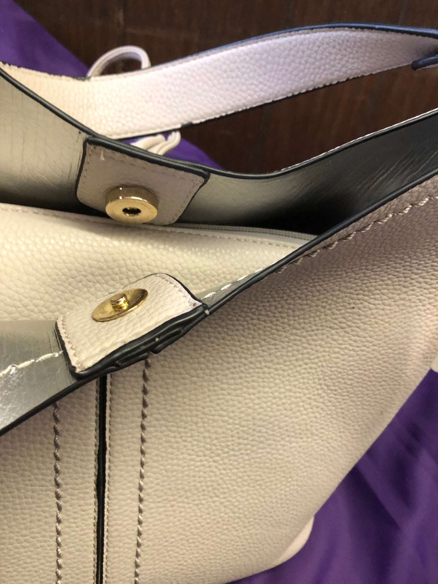 Womans 2 In-1 Fashion Crossbody Bag Color Cream