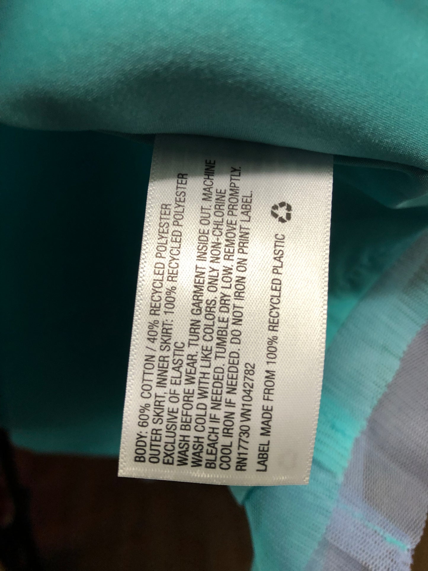 Girls Size 3T Razor Back Sun Dress Color Teal Green