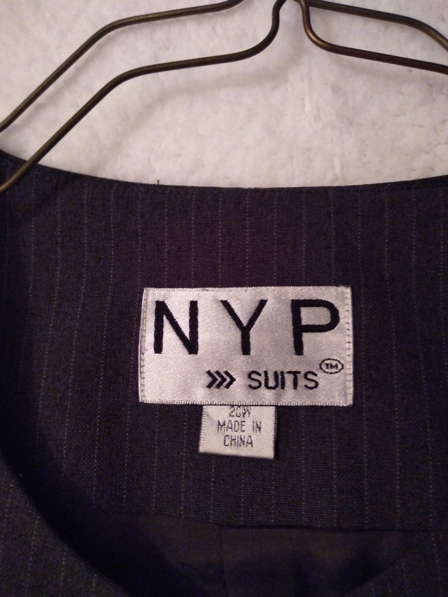 Woman Fashion 2Pc. NYP Pinstripe Coat Suit Size 20 Color Light Green