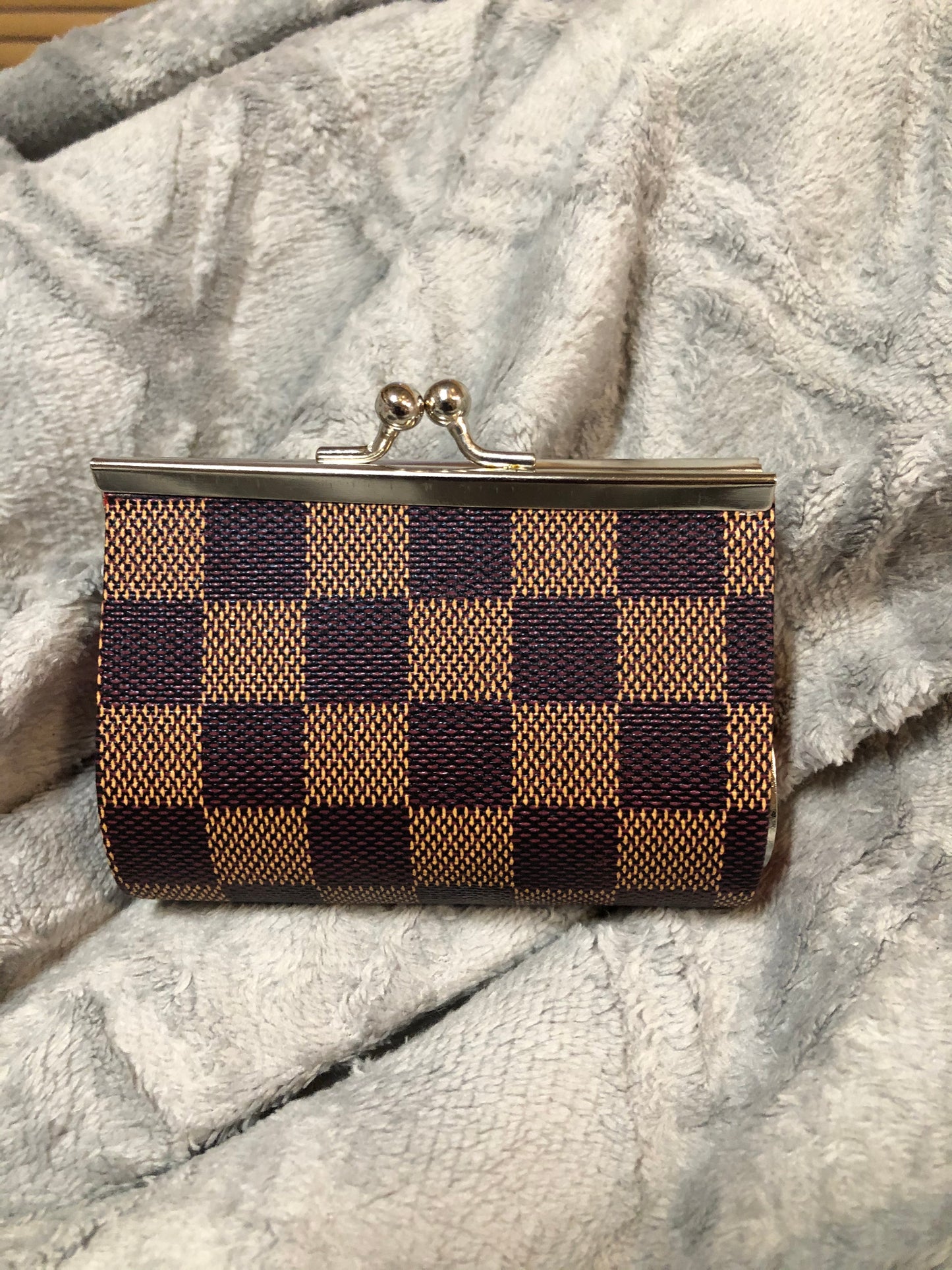 Checkers coin purse