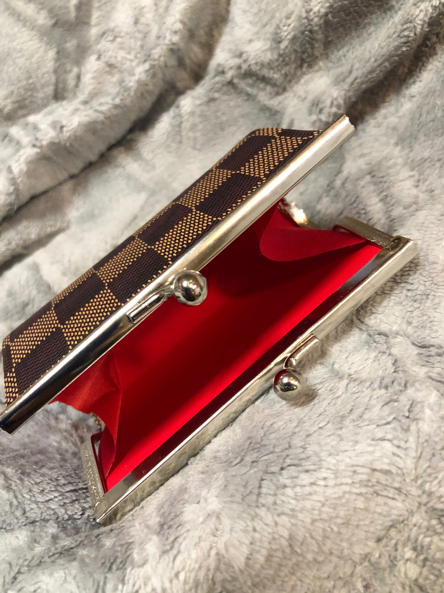 Checkers coin purse