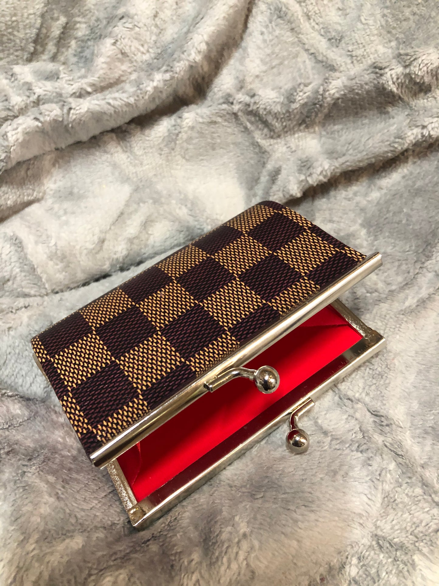 Checkers coin purse