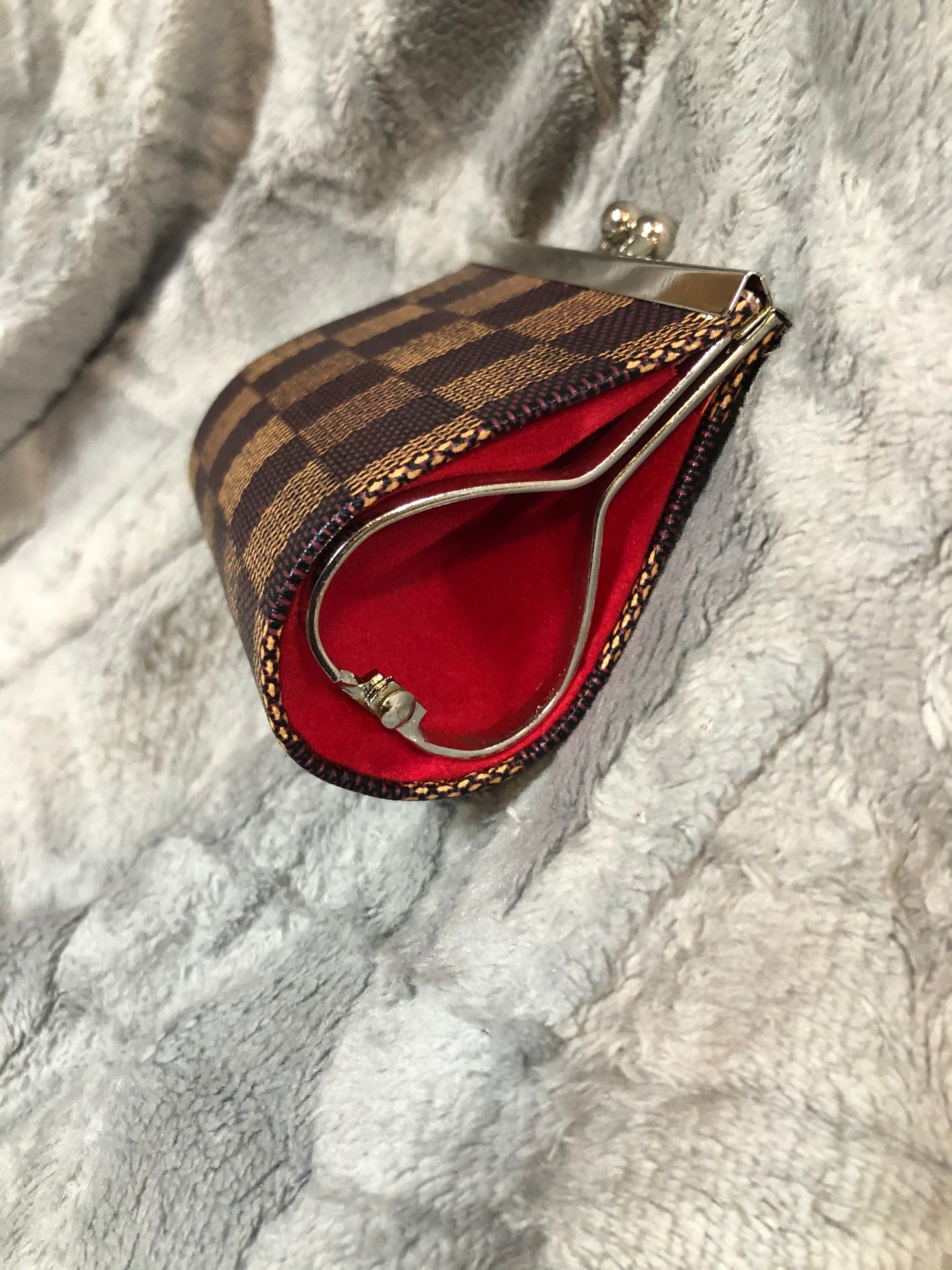 Checkers coin purse