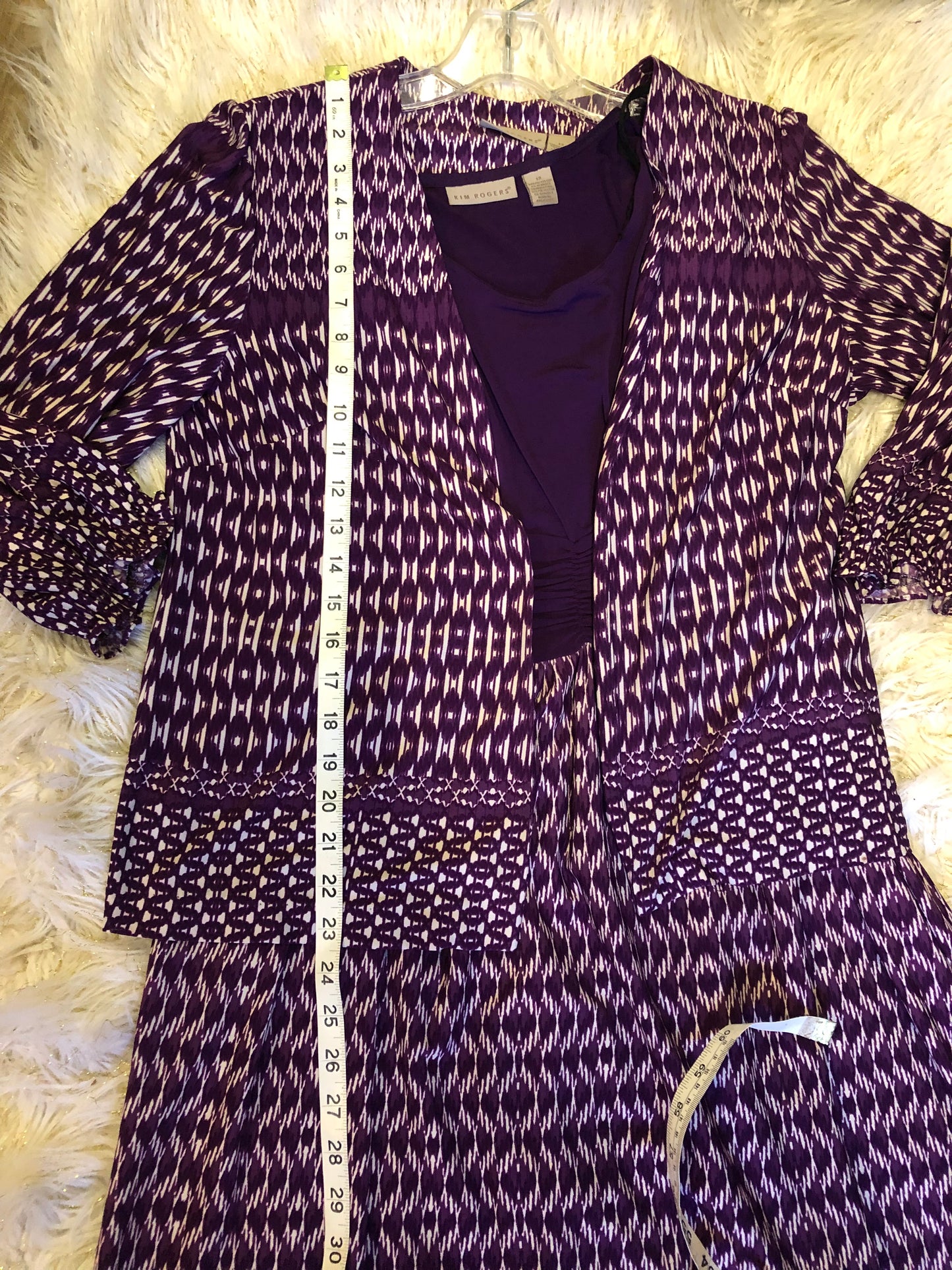 Woman 2Pc. Dress & Jacket Set Slip On By: Kim Rogers Size 12 "Fall Collection"
