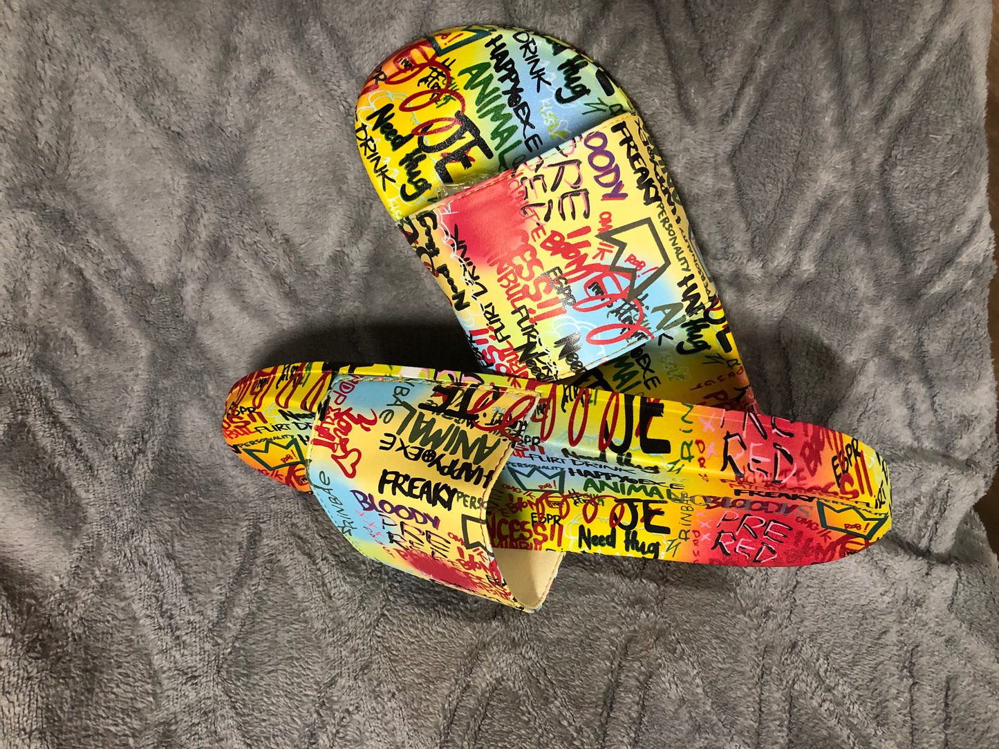 Graffiti Slides Size 8 & 9 (SALE)