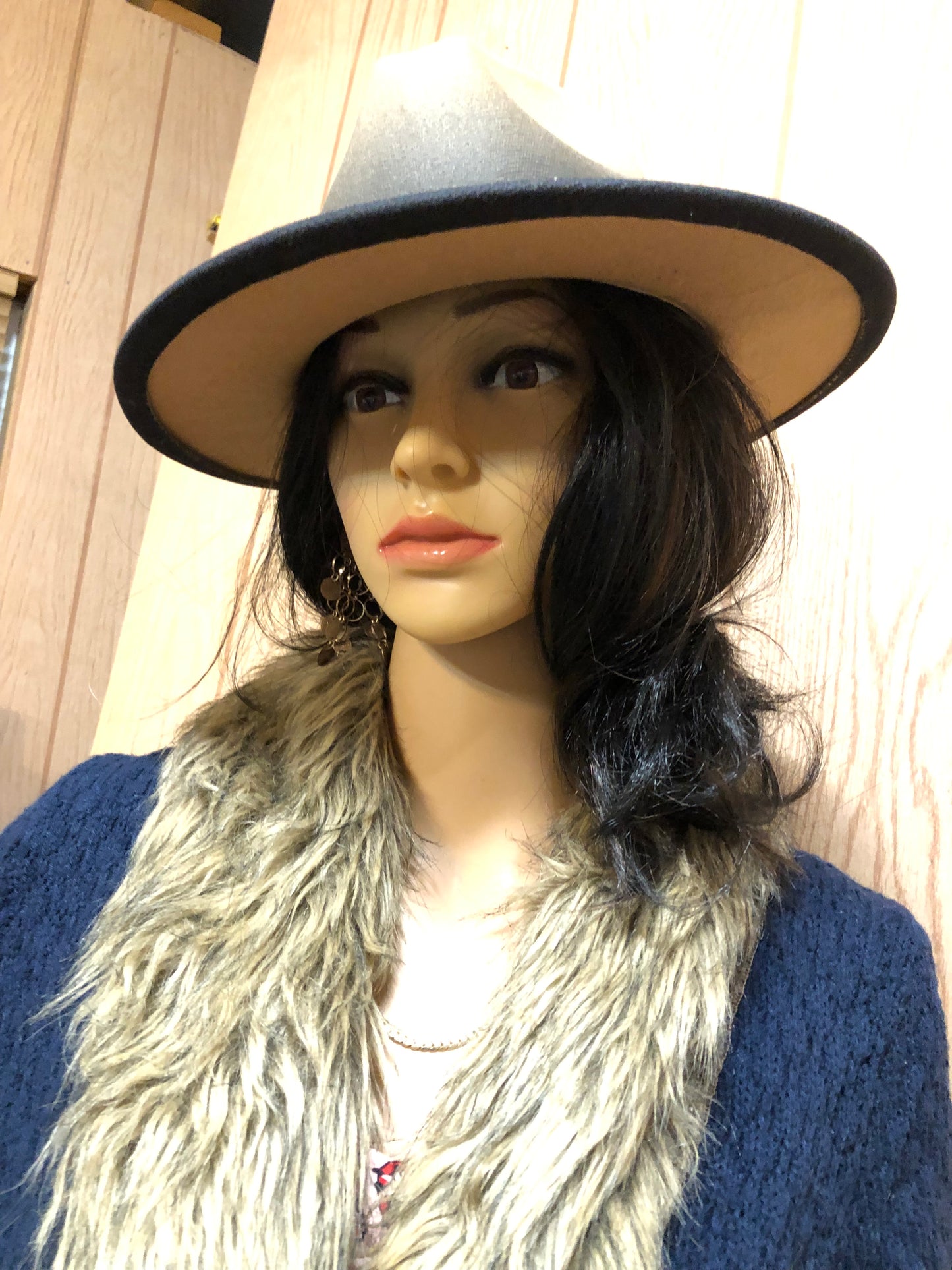 Unisex Wide Brim Hat Color Brown/Coffee "New Fall Arrival"