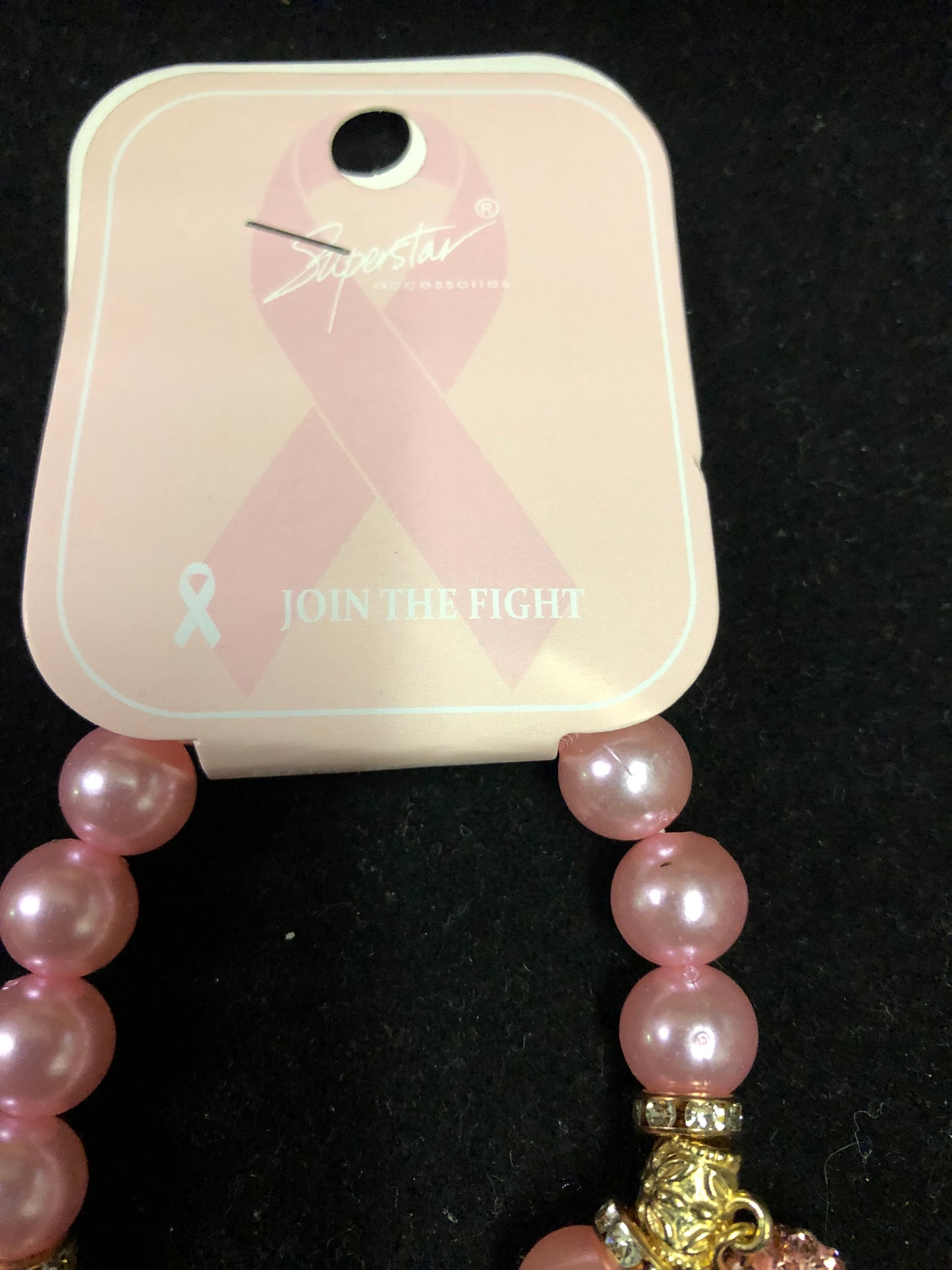 Fashion Bracelet "OCTOBER" Show Your Support "Breast Cancer Awareness Month Gold Or Silver "New Arrival"