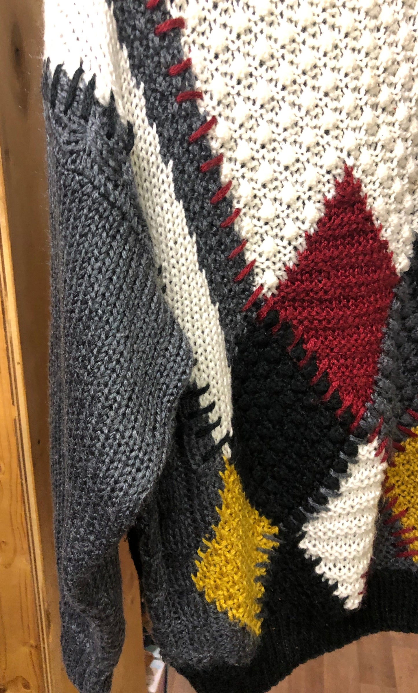 Men Oversized Vintage Sweater Size XL By: Justin Blake 100% Acrylic"New Fall Arrival"