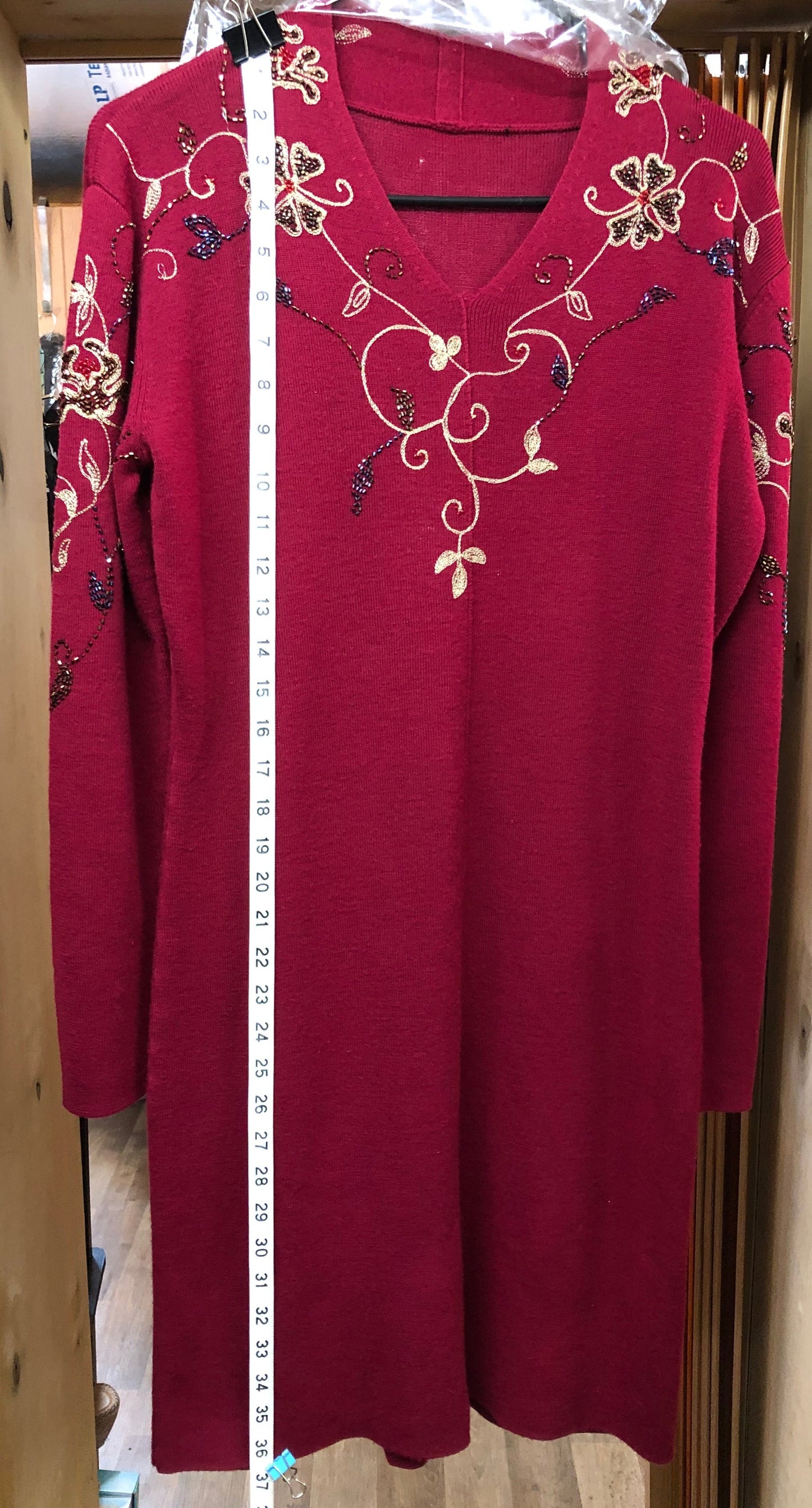 Woman Sweater Dress Size Med. Slip On Start The Year Off In This Beauty.