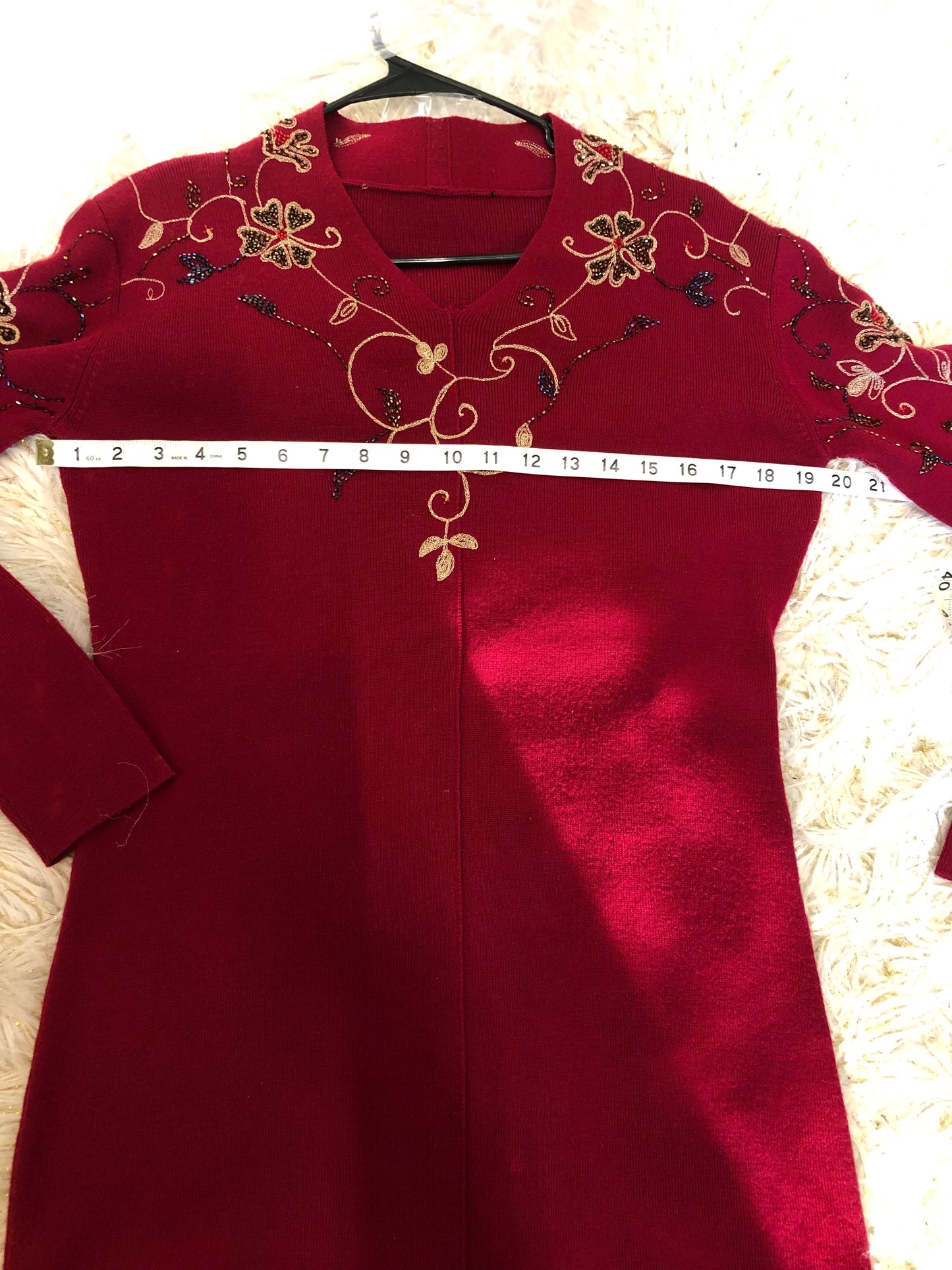Woman Sweater Dress Size Med. Slip On Start The Year Off In This Beauty.