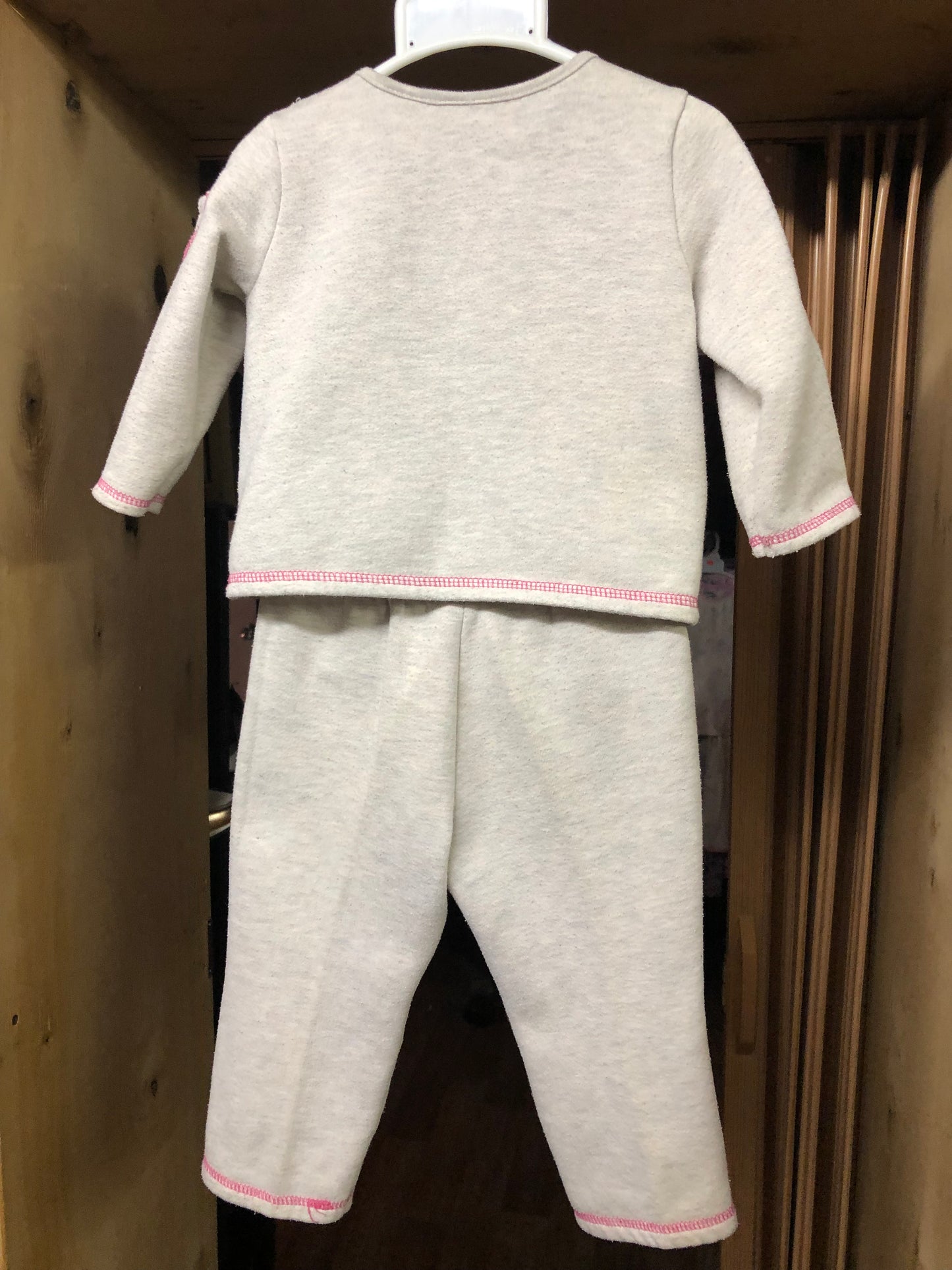 Kids 2 Piece Set By Connection Color Oatmeal Size 24 Months.