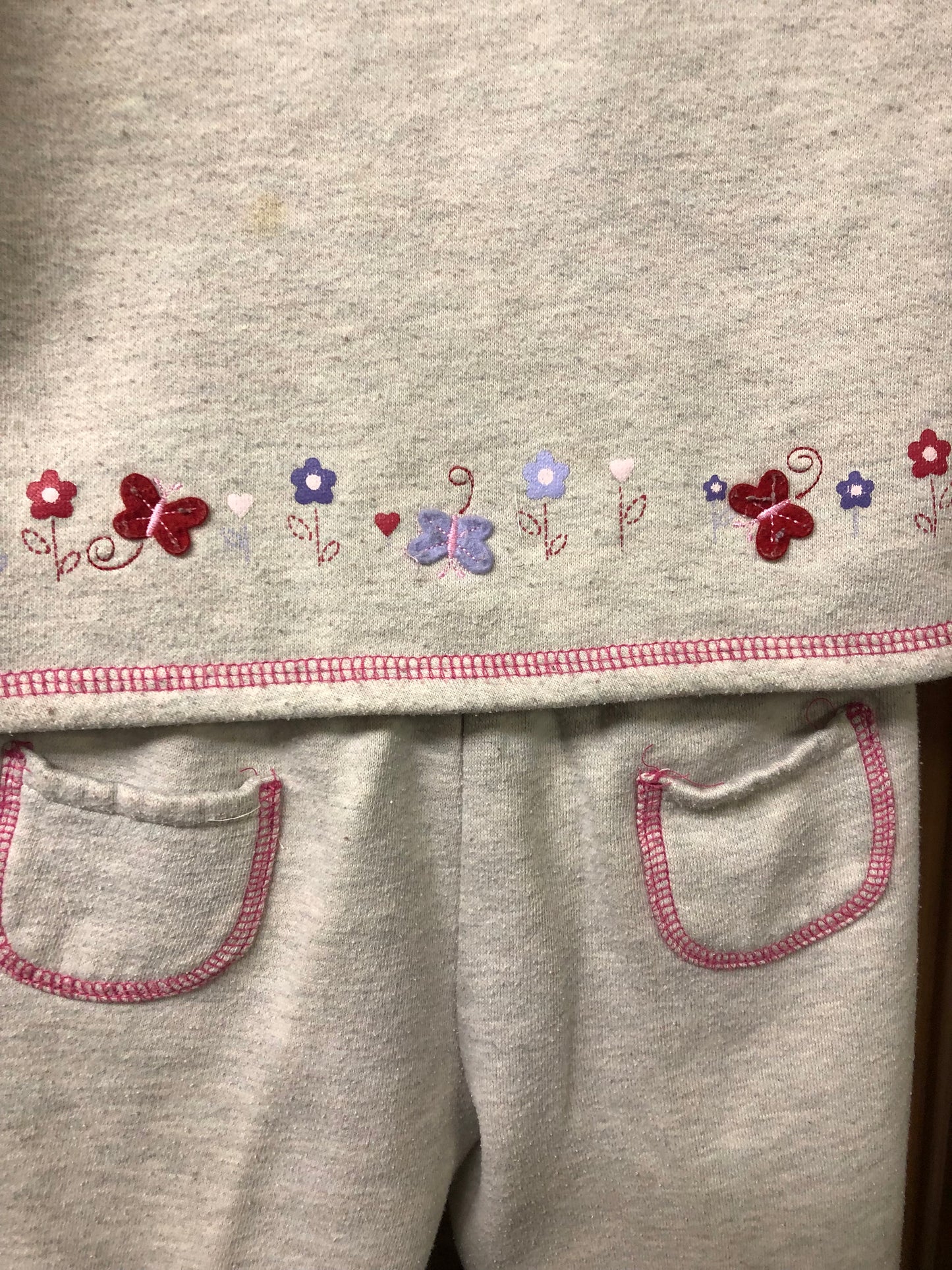 Kids 2 Piece Set By Connection Color Oatmeal Size 24 Months.