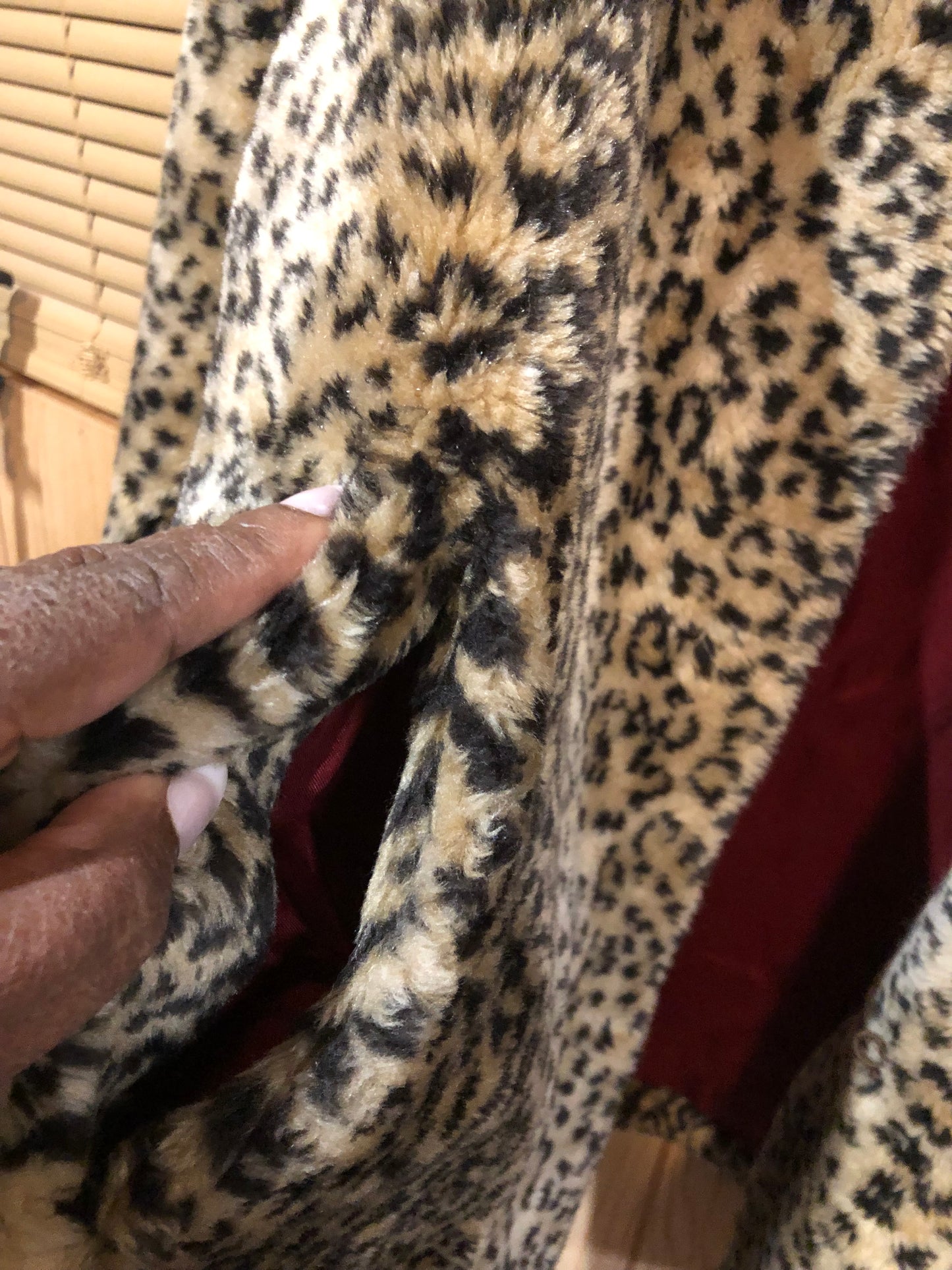 Womans Very Beautiful Cheetah Print Swing Coat "Just In" Size L