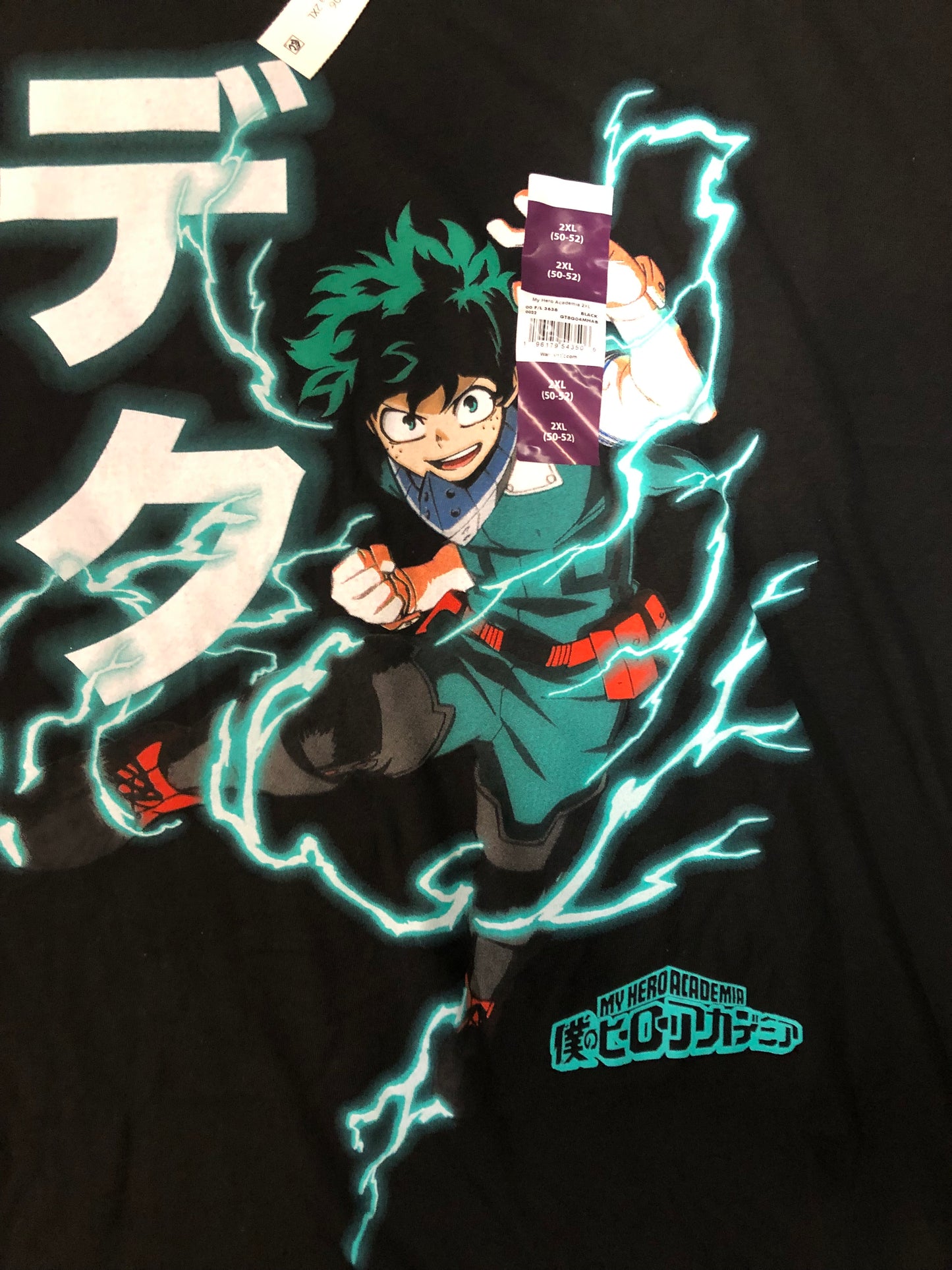 Men My Hero Academia Size 2XL Color Black " New Arrival"