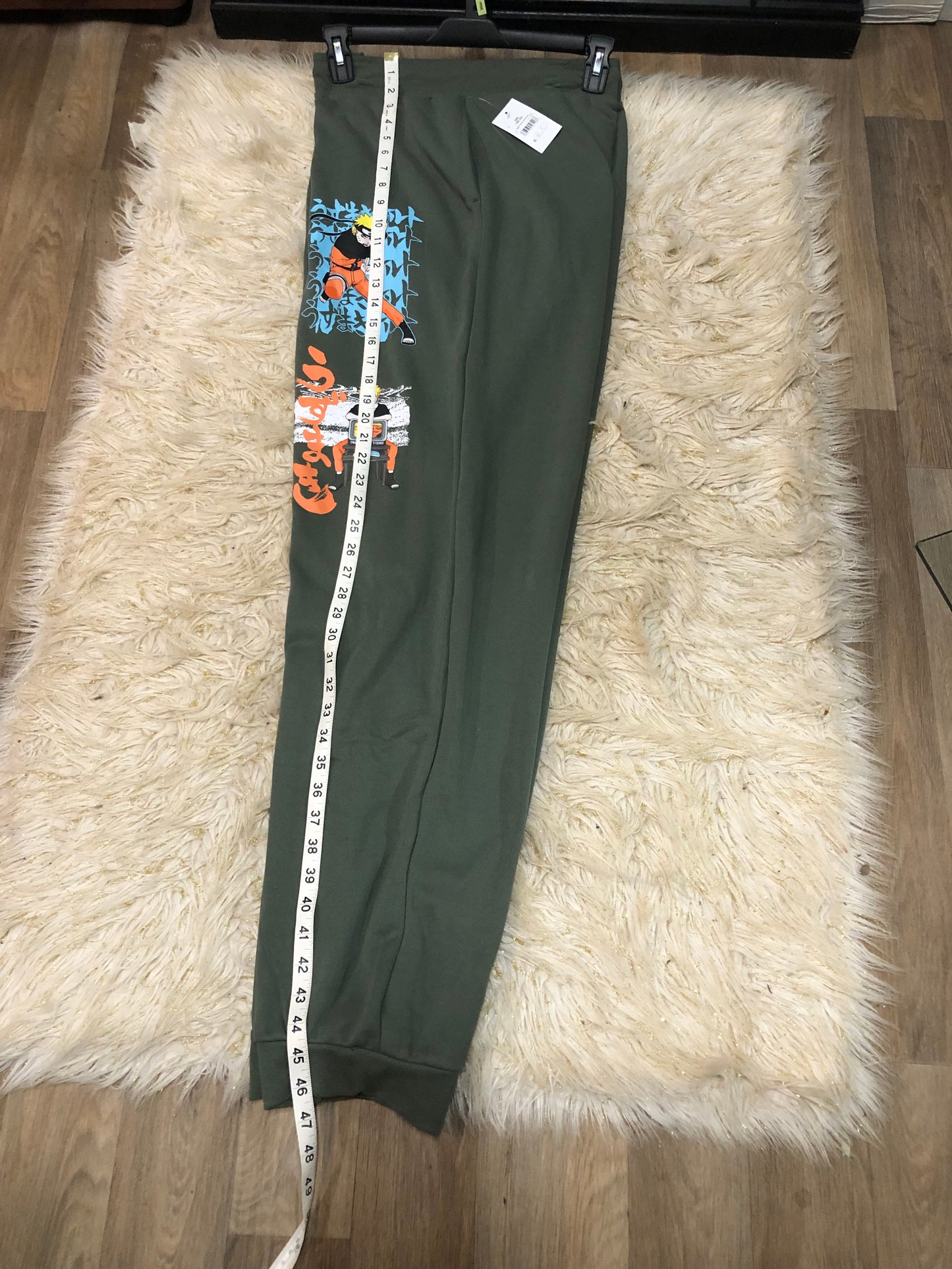 Men Solid Jogger Animation Logo Pants Size 3XL(48/50) By: Naruto "New Arrival"