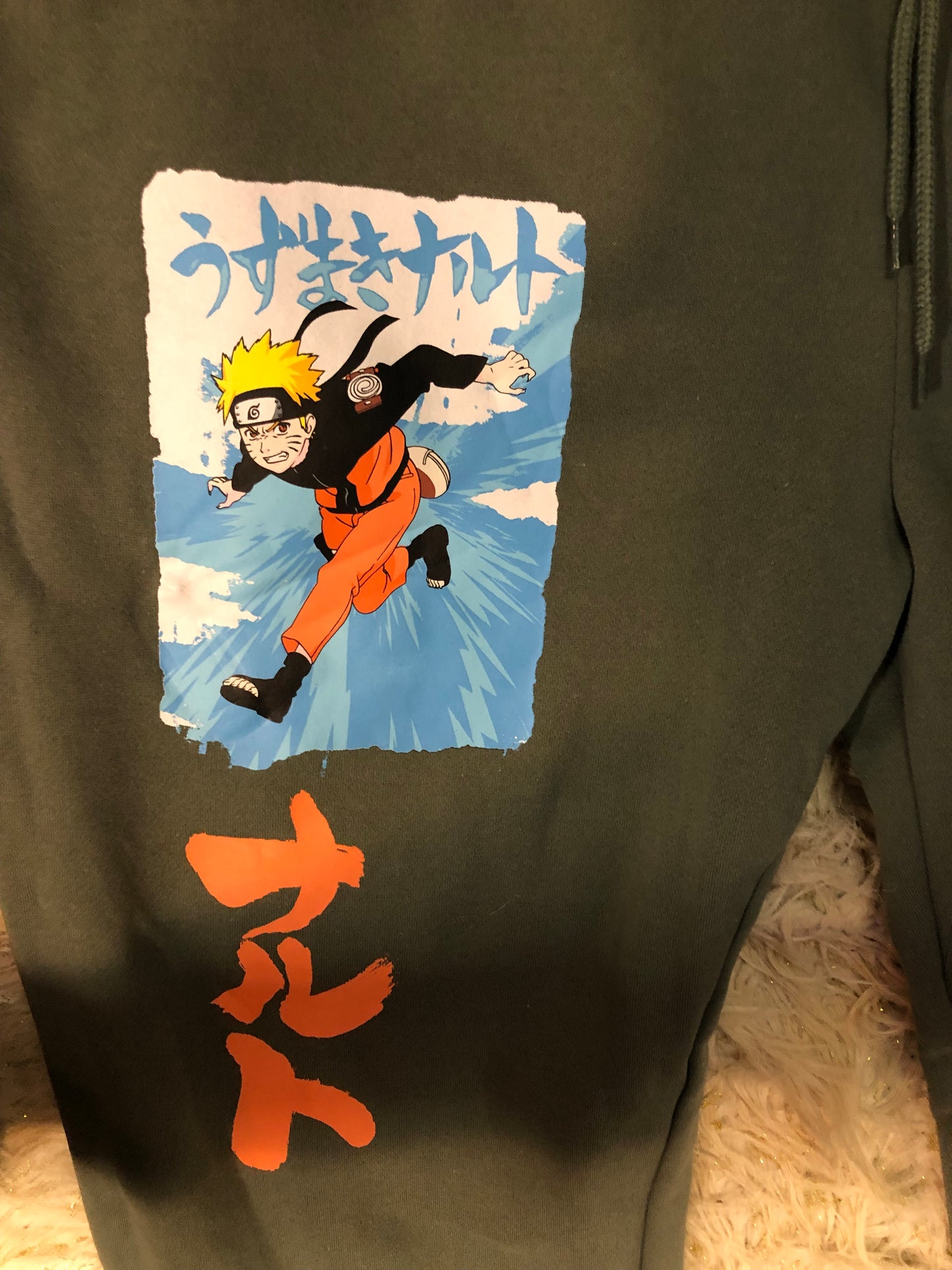 Men Solid Jogger Animation Logo Pants Size 3XL(48/50) By: Naruto "New Arrival"