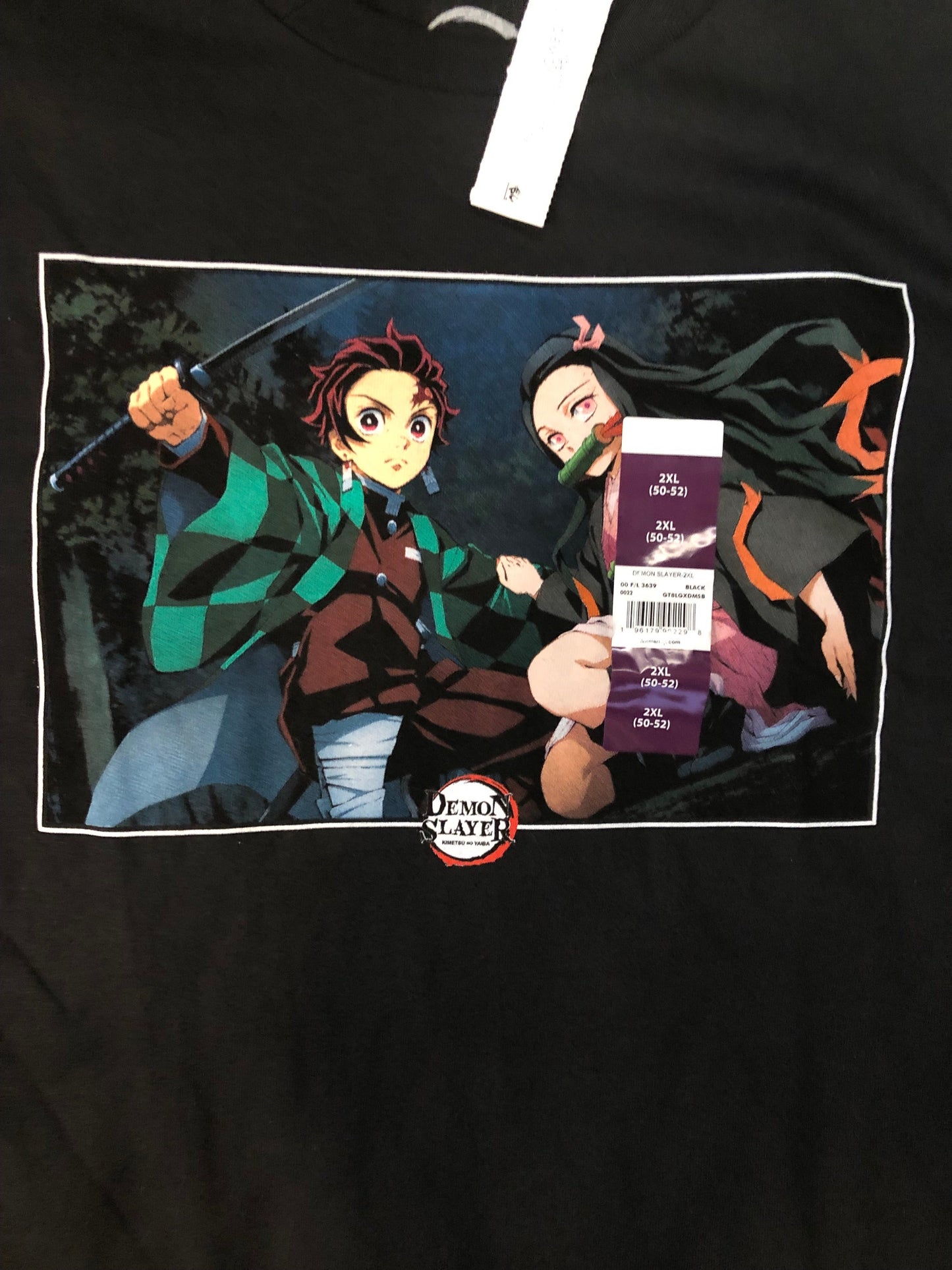 Men Tee Size 2XL(50/52) Color Black Demon Slayer "New Arrival"