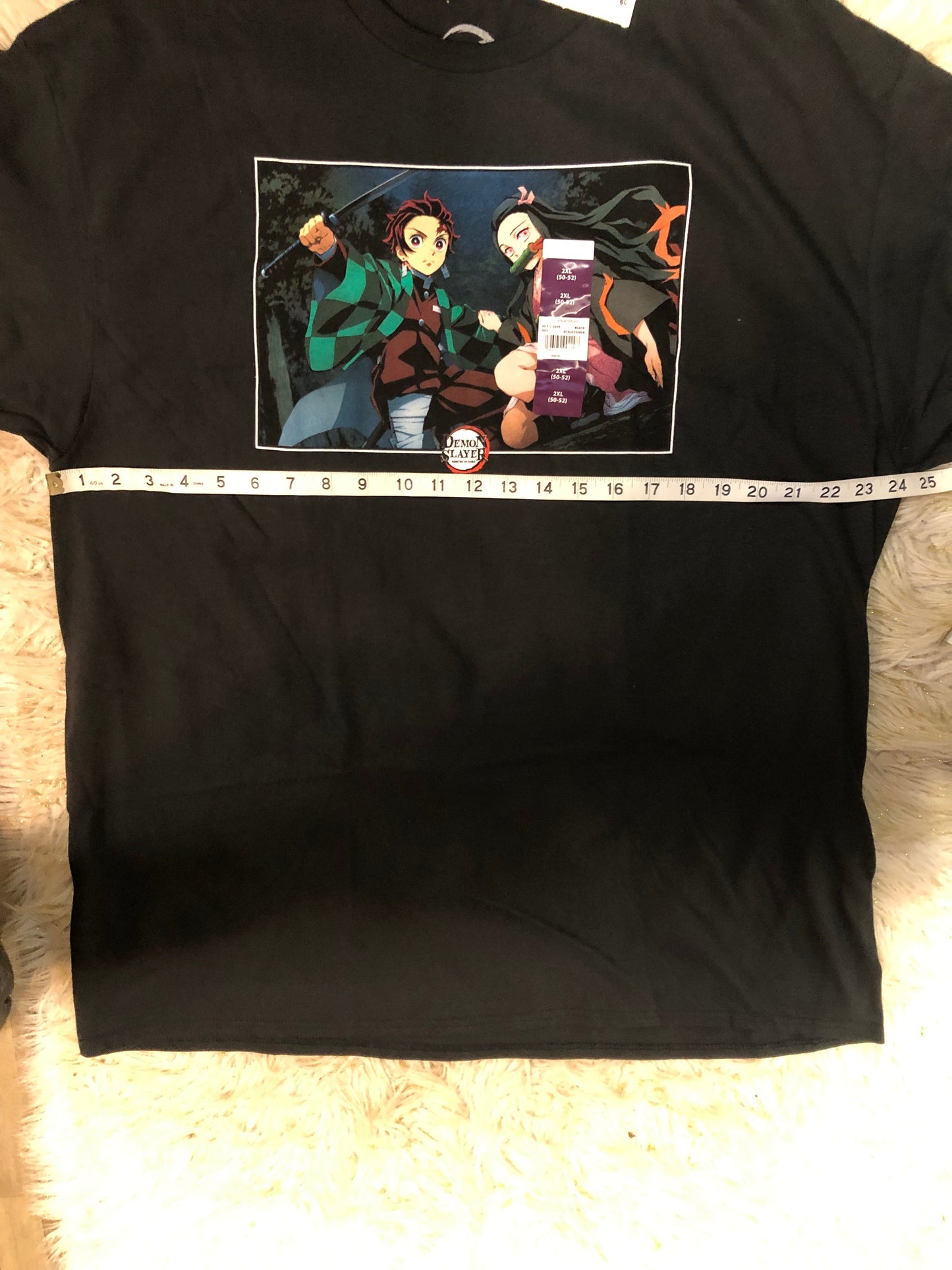 Men Tee Size 2XL(50/52) Color Black Demon Slayer "New Arrival"