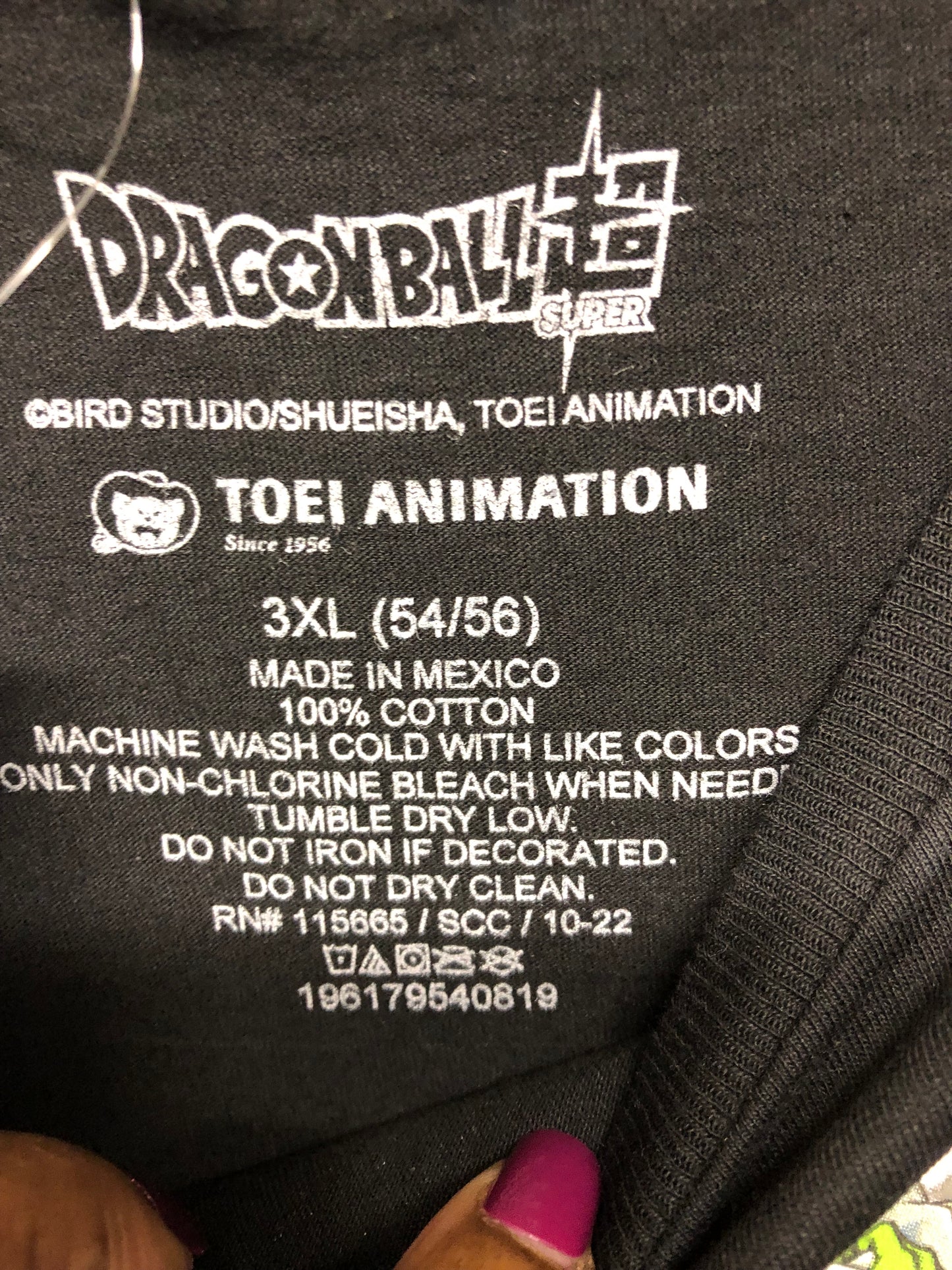 Men Dragon Ball Animation Tee Size 3XL Color Blk. "New Arrival"