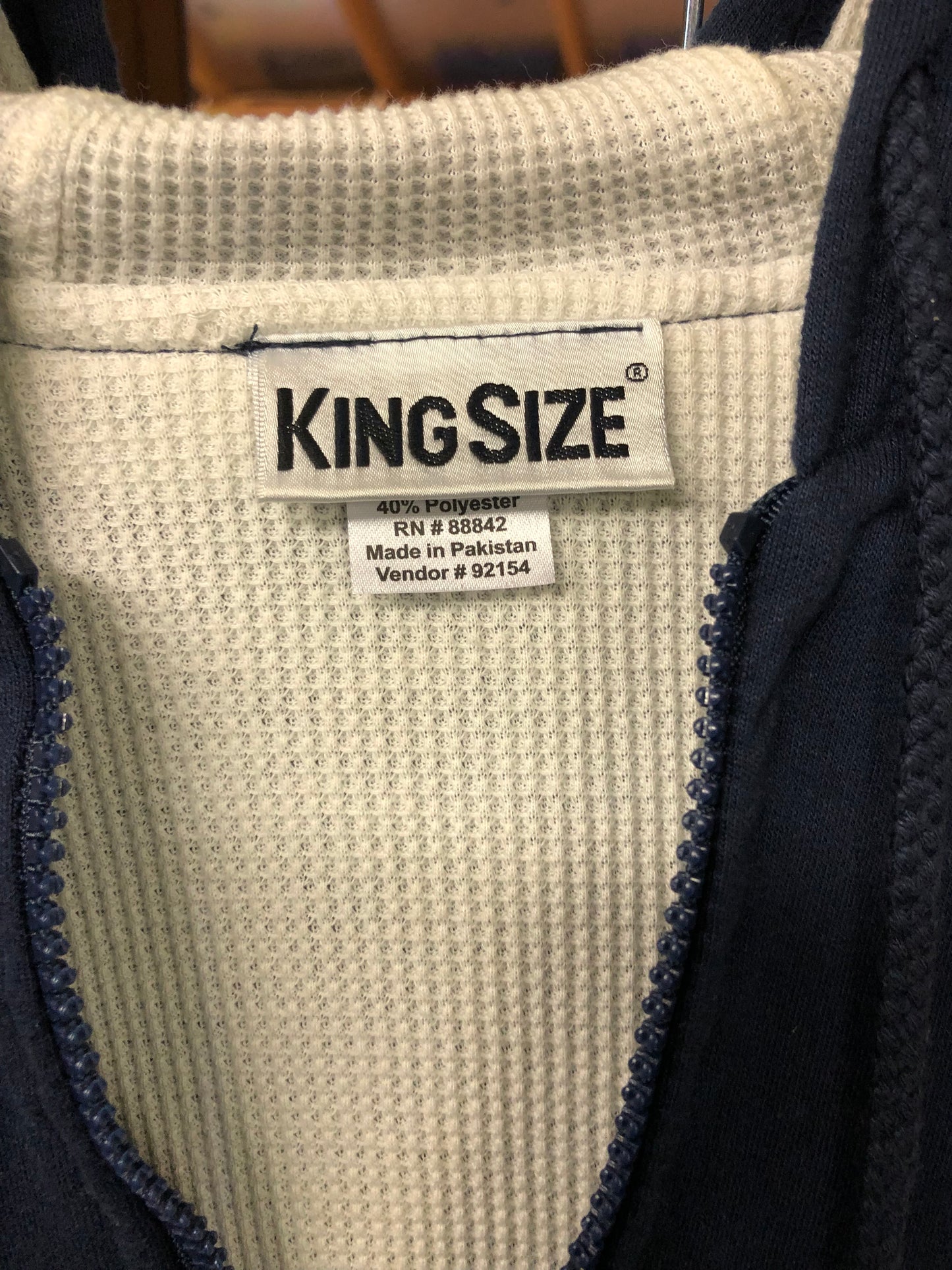 Men 2 Piece Jogger Set King Size Big Color Blue Jacket 3XL Joggers 2XL