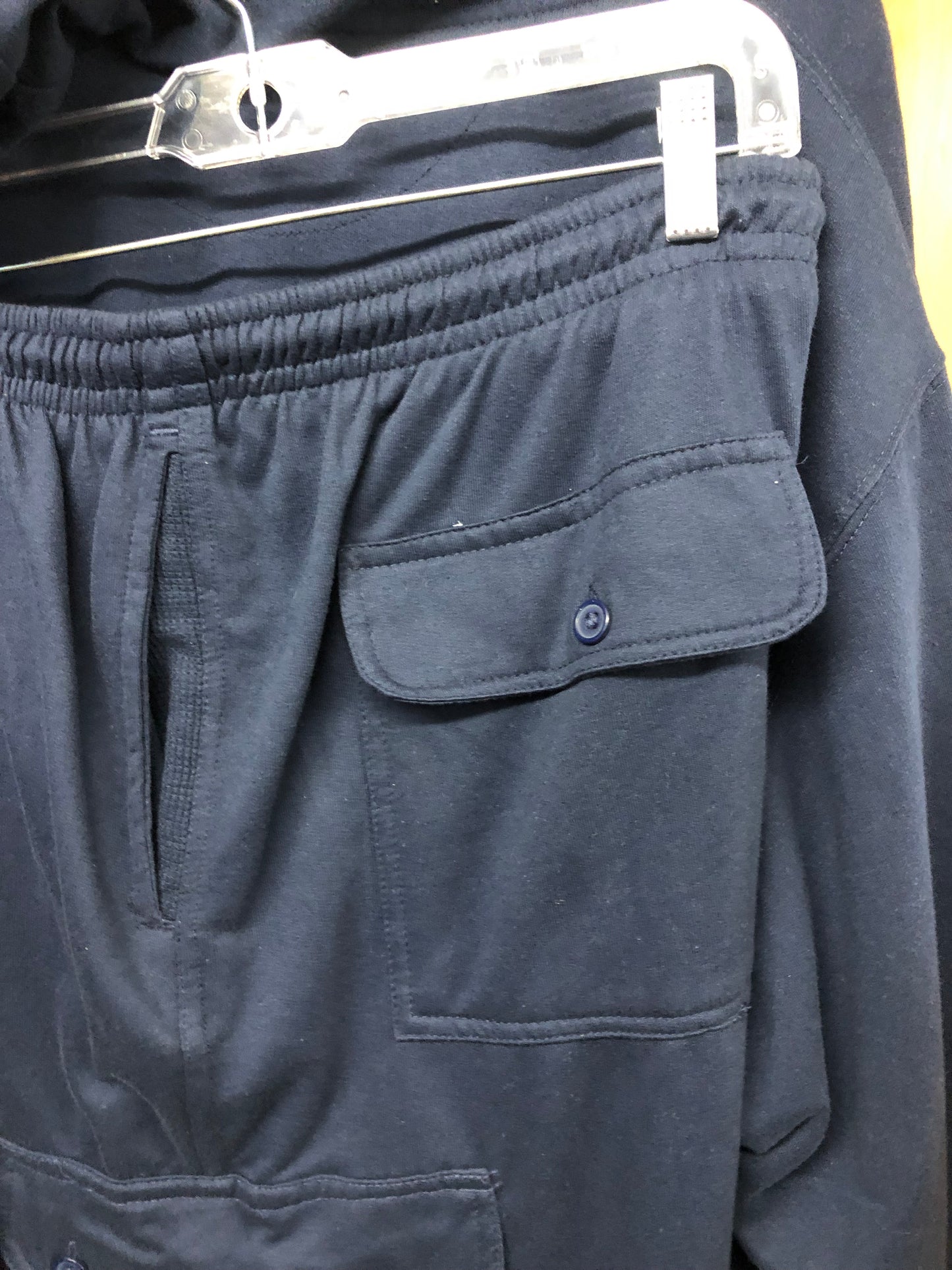 Men 2 Piece Jogger Set King Size Big Color Blue Jacket 3XL Joggers 2XL