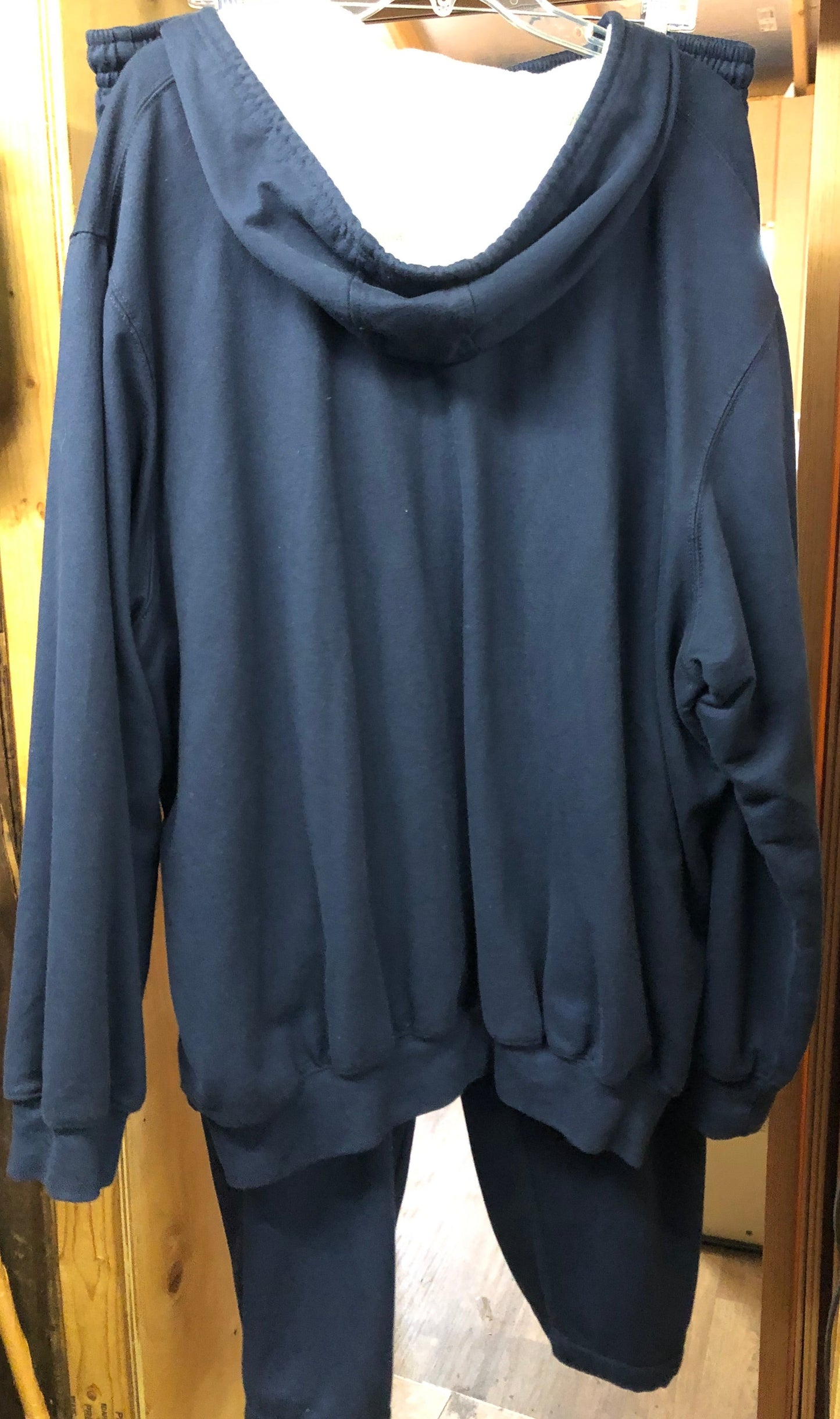 Men 2 Piece Jogger Set King Size Big Color Blue Jacket 3XL Joggers 2XL