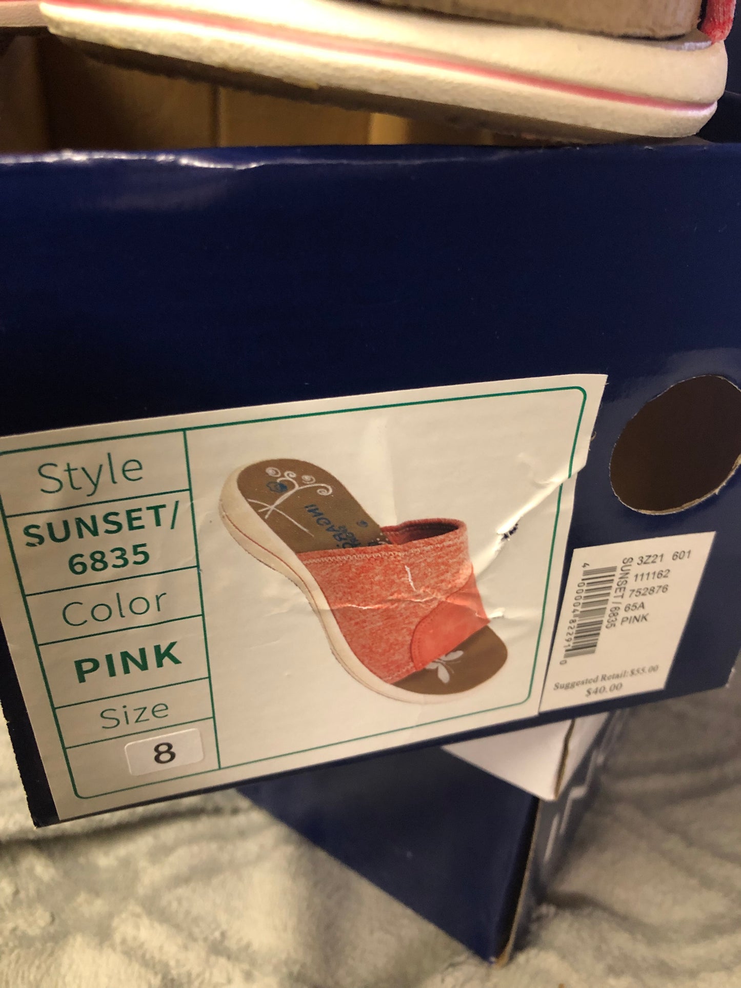 Womans Ingaro Sport Slides Size 8 Color Pink
