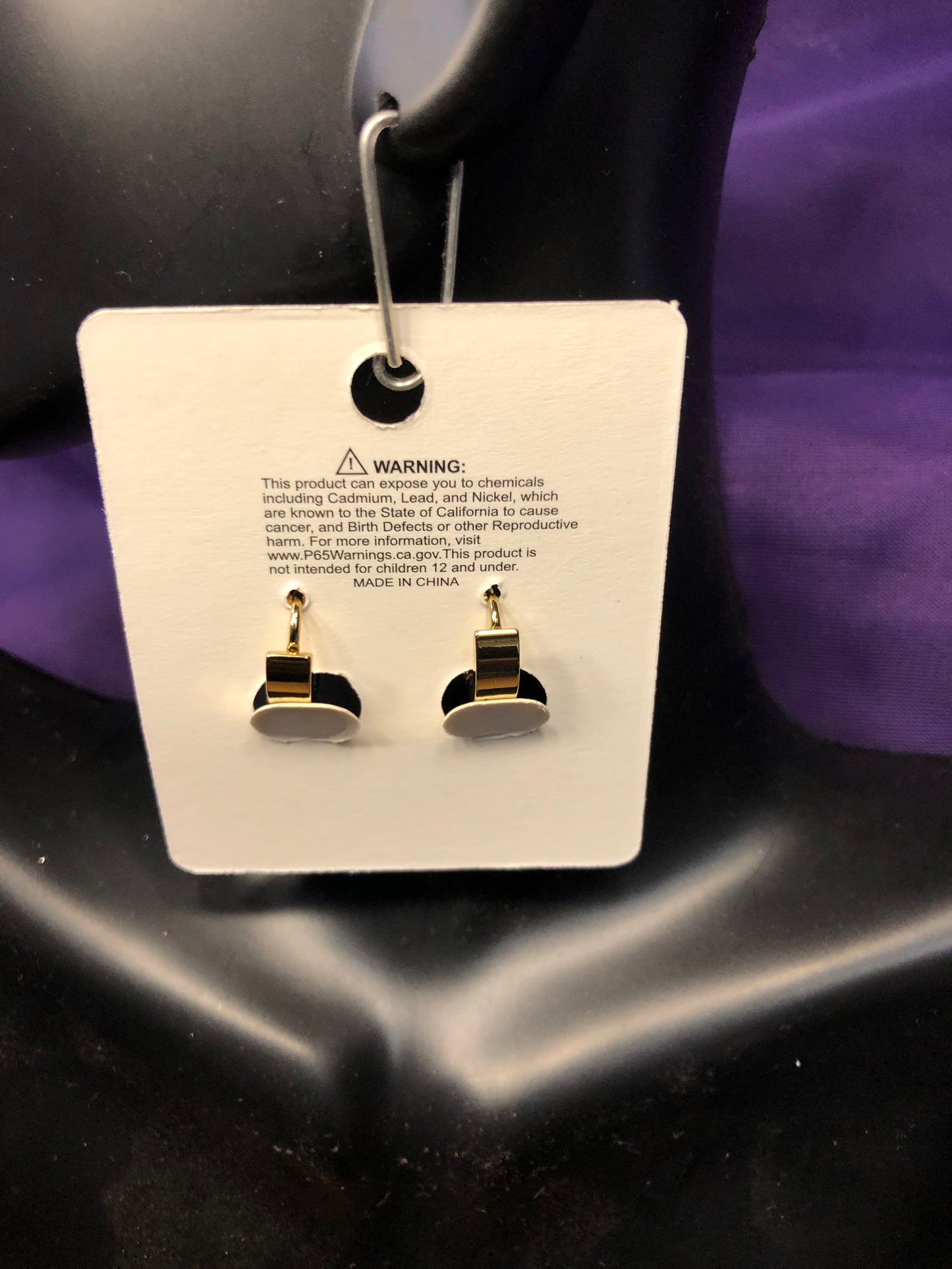 Woman Stainless Steel Small Hoop Earrings Color Gold "New Arrival"