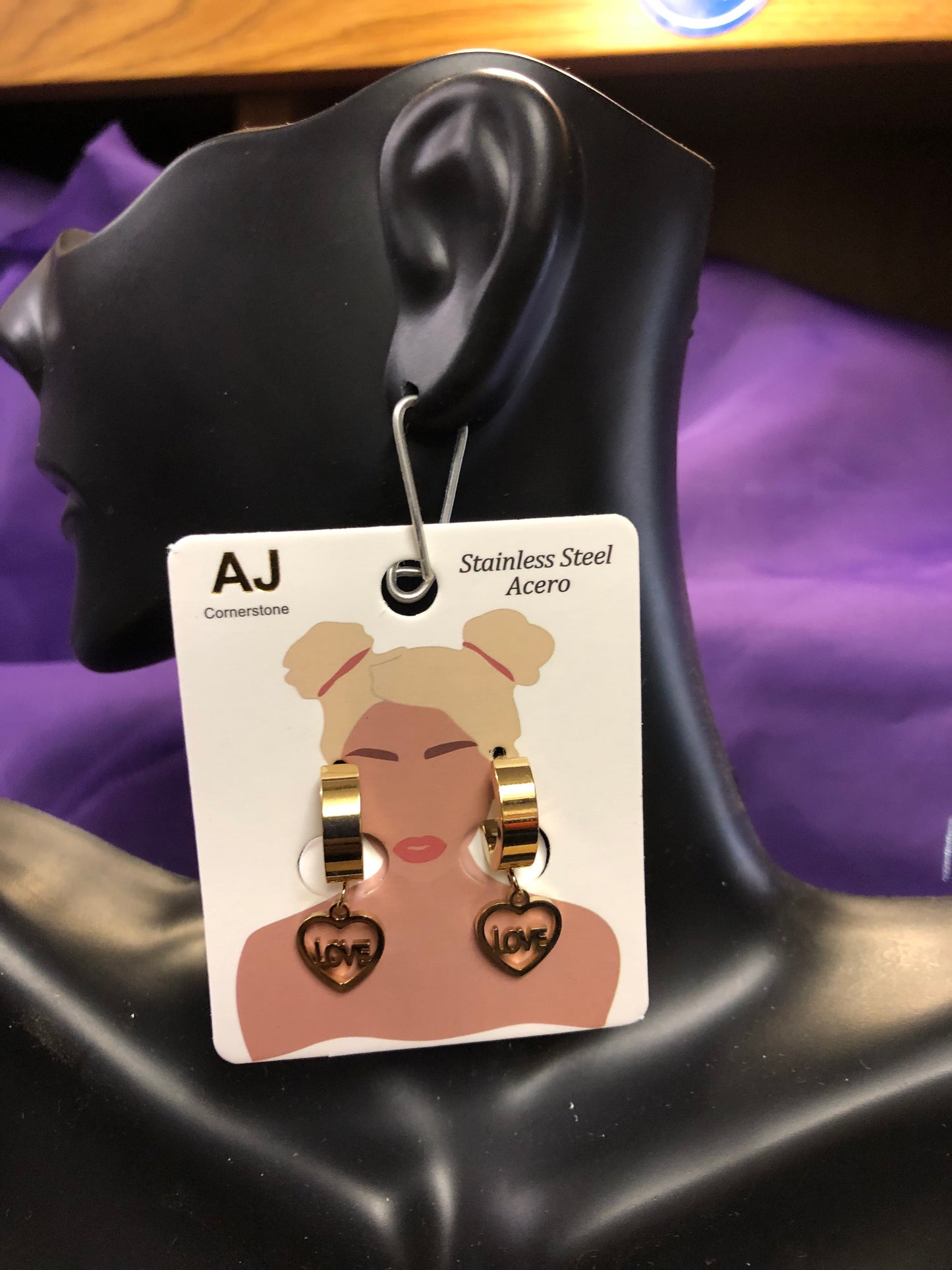 Woman Stainless Steel Acero Small Hoop Earrings Color Gold"New Arrival'