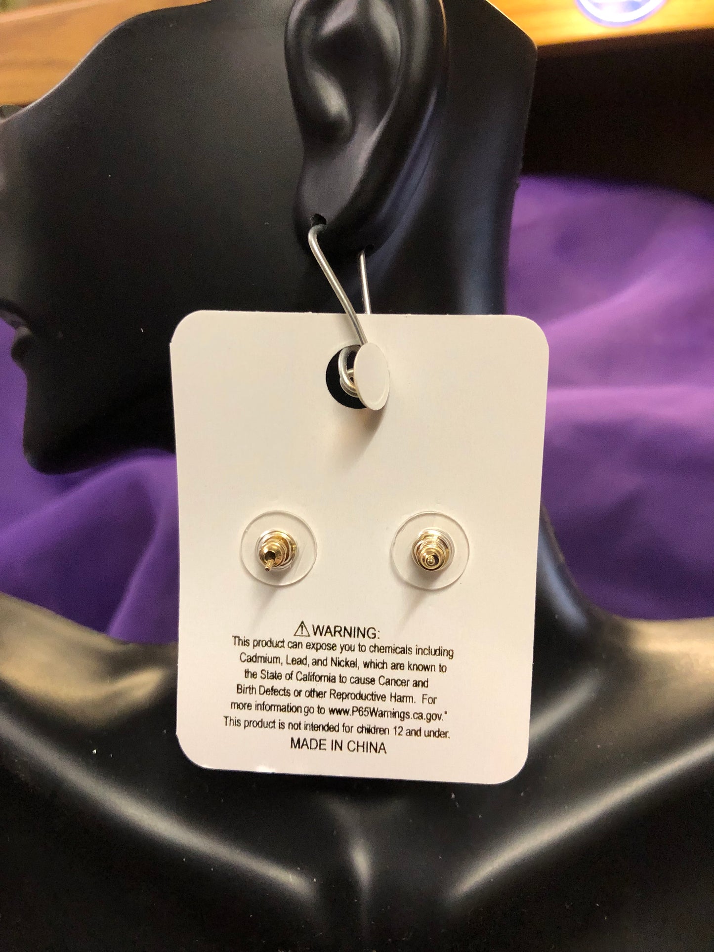 Woman Zodiac Sign Cancer Fashion Earrings Color Gold "New Arrival"