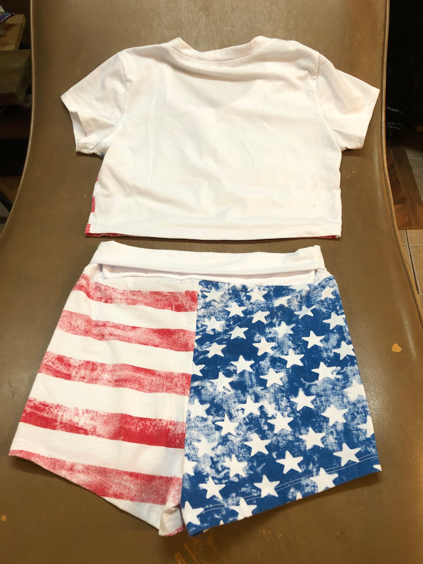 Fashiom 2 Pc. Crop Top Short Set Size L