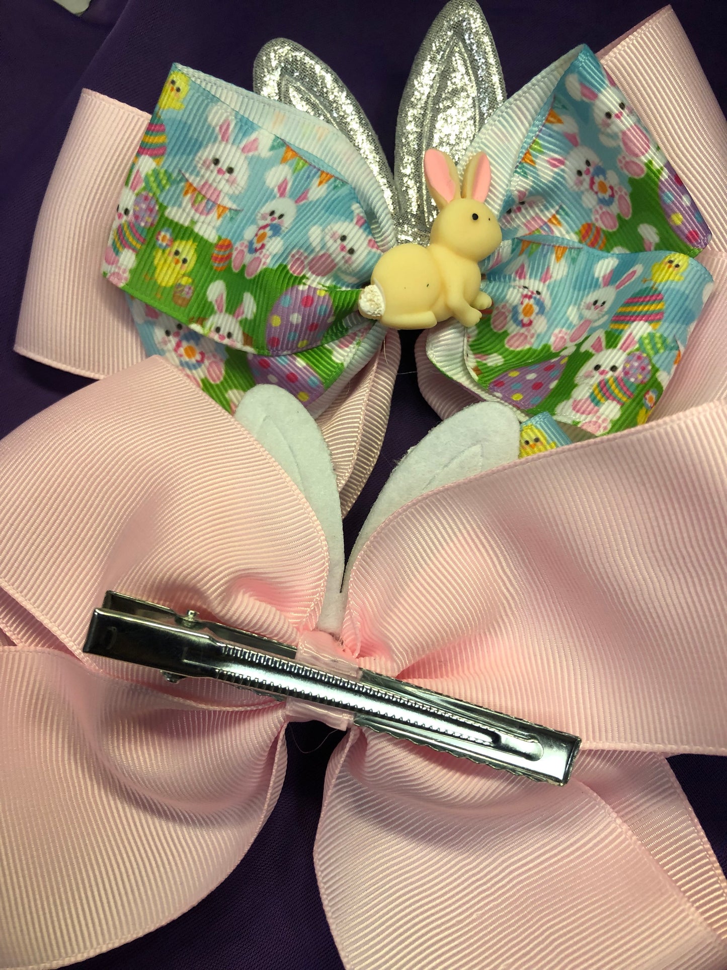 Little Girls Easter Bunny Bows Color Pale Pink 18.00 Ea. 2 for 20.00 "New Arrivai"