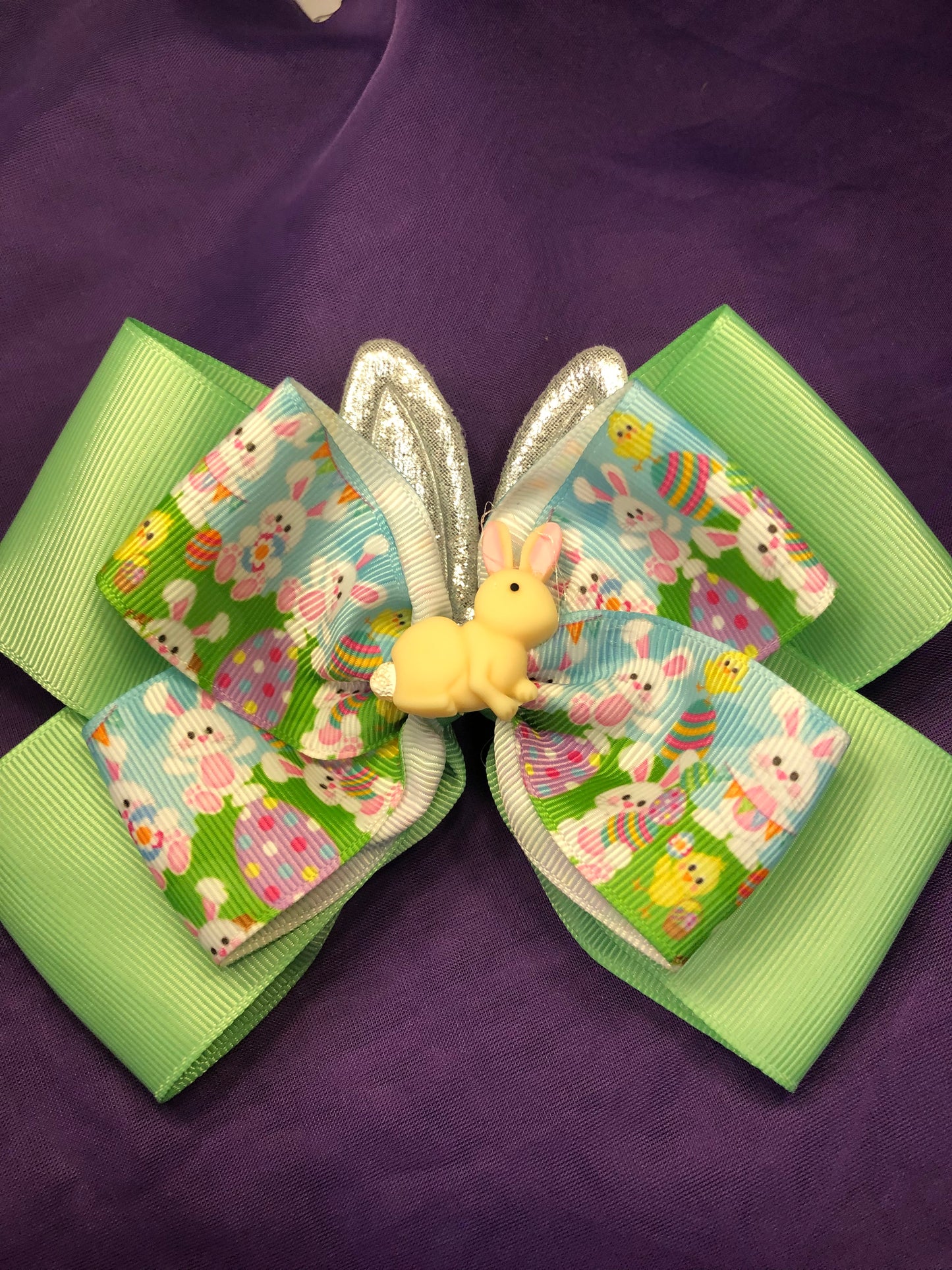 Little Girls Easter Bunny Bows Color Green 12.00 Ea. Or 2 for 20.00 "New Arrival"