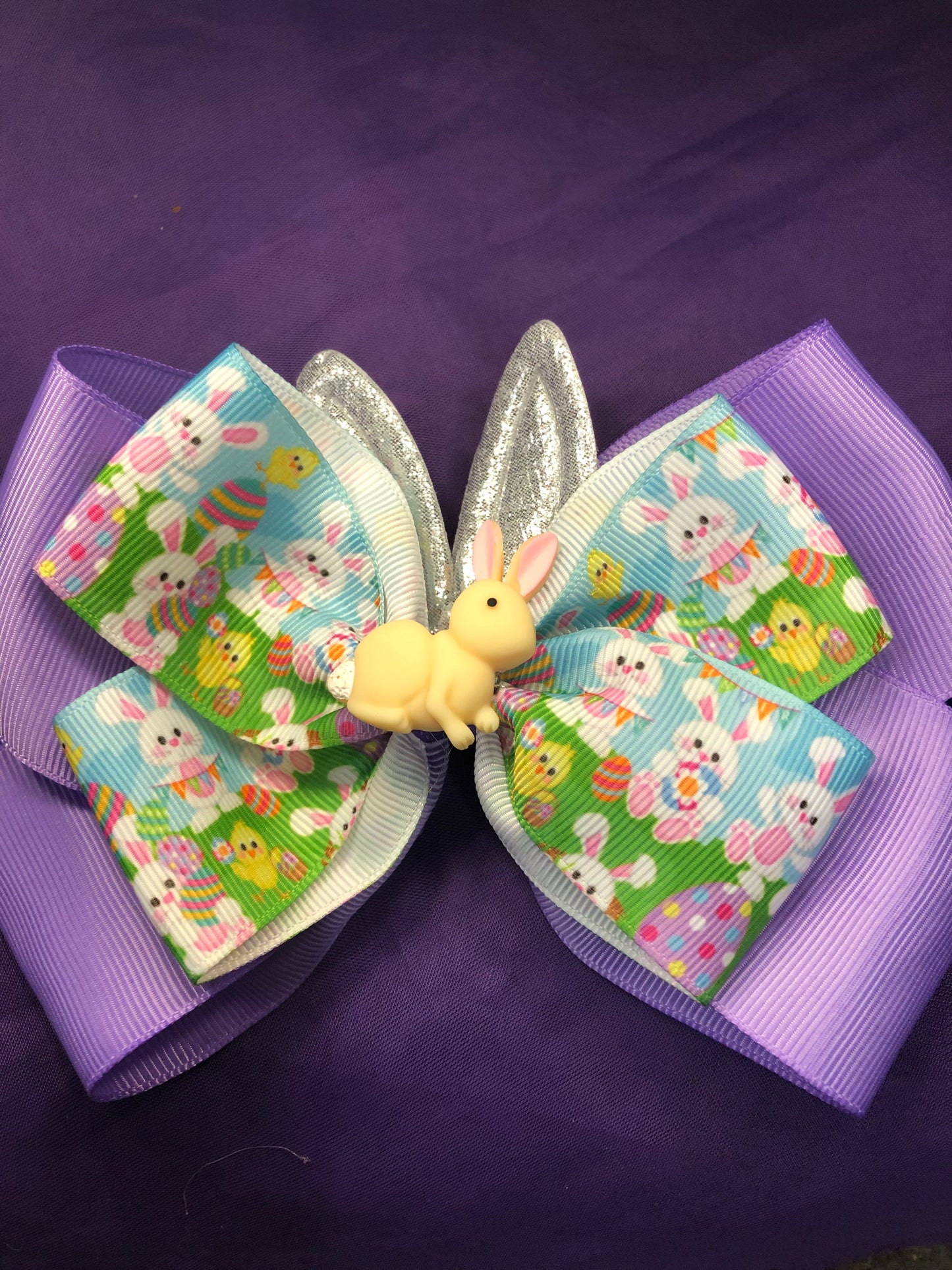 Little Girls Easter Bunny Bows Color Purple 18.00 Ea. Or 2 for 20.00 "New Arrival"