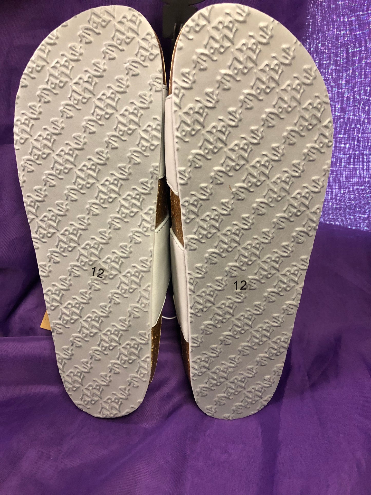 Woman Platform Sandal Slides Color Gray Size 12 By: Mad Love "New Arrival"