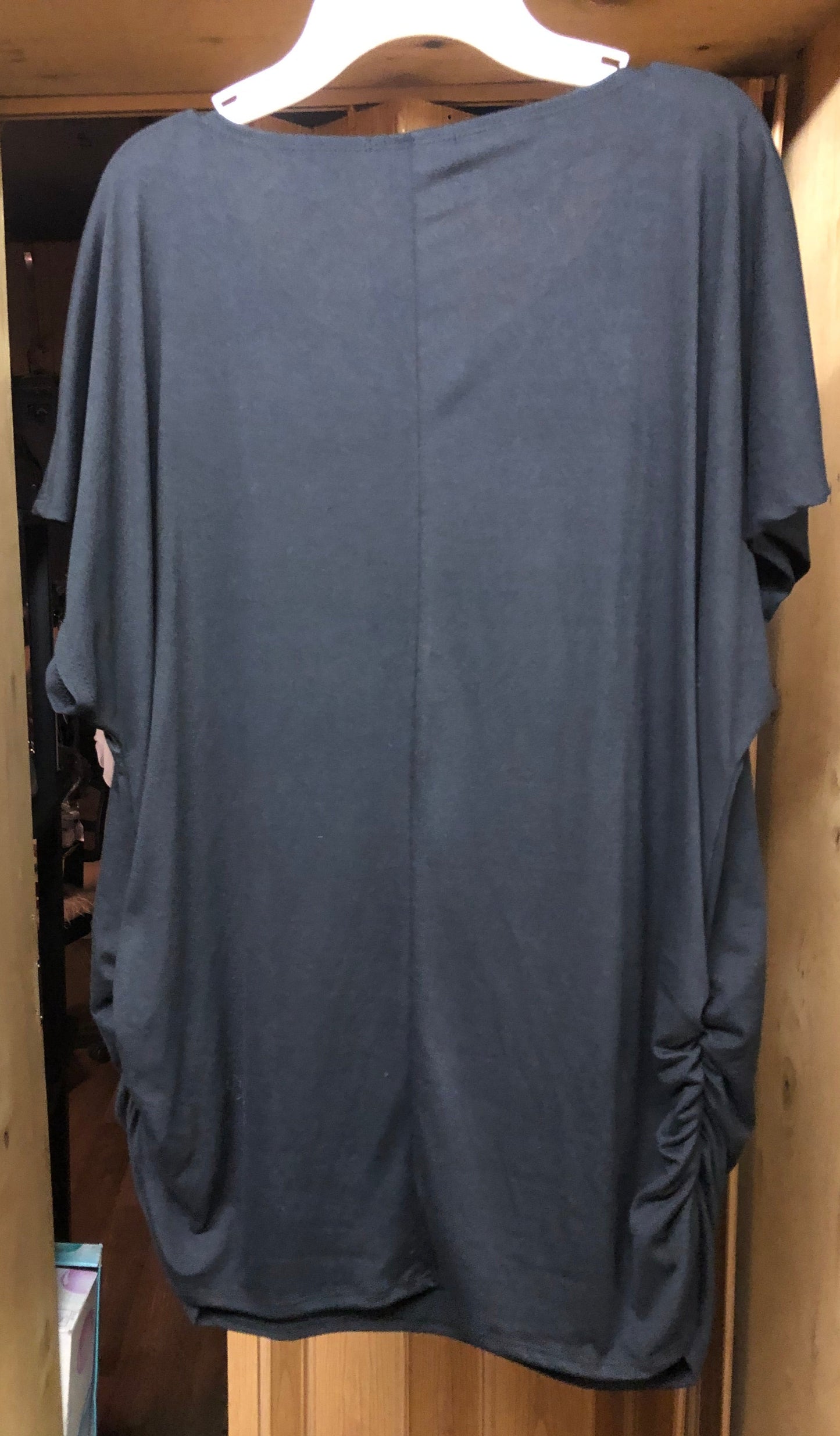 Woman T-Shirt Size 1XL Accented With Bling Color: Black "New Arrival