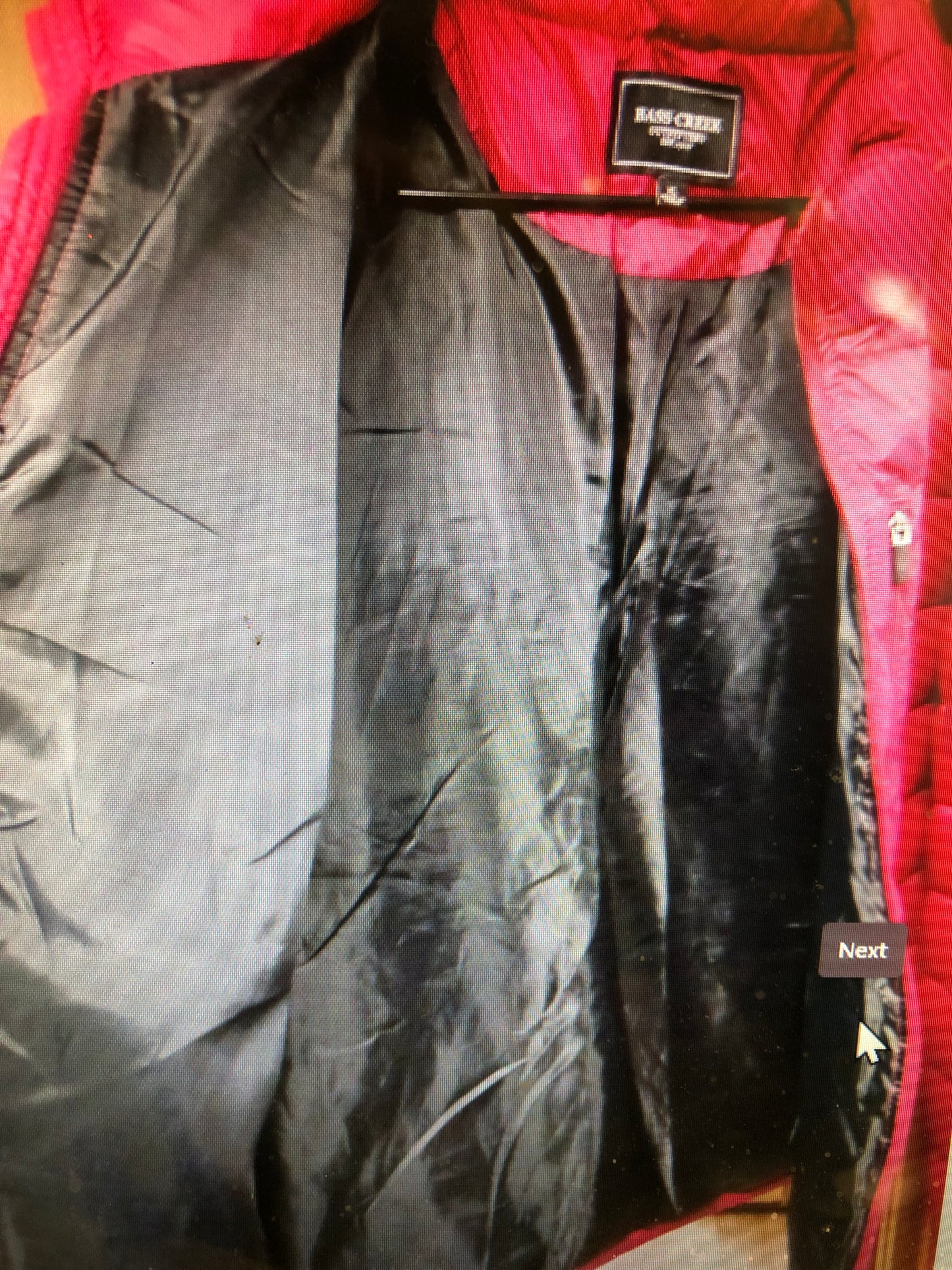 Woman Puffer Bass Creek Outfitters Coat Size XL Color Wine