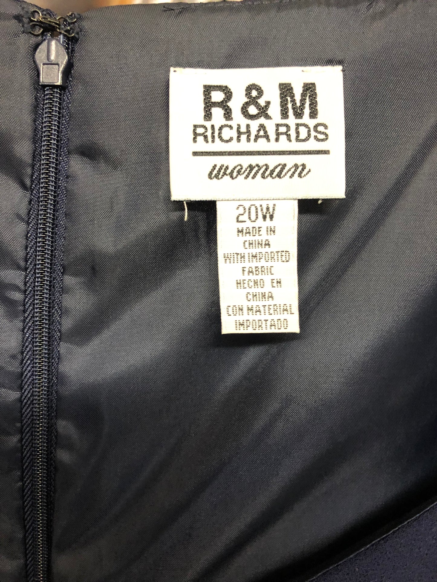 Fashion Woman Elegant 2Pc. Dress Suit Size 20 By R&M Richards
