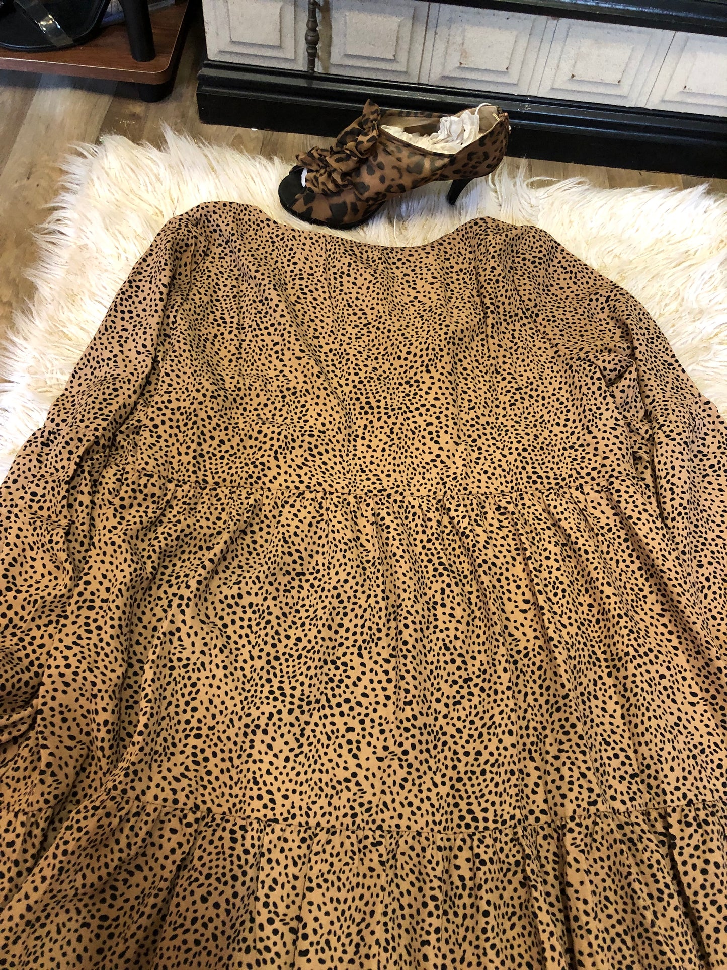 Woman Baby Doll Dress Size XL Fits 1XL Color Cheetah Print. Thanks For Your Purchase! "SOLD OUT"