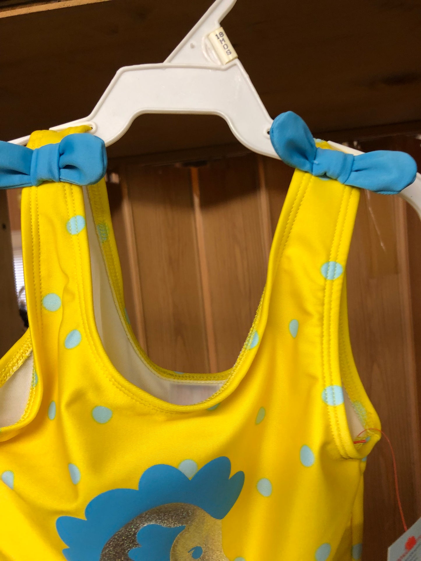 Toddler Girls One Piece Swimsuit Size 4-T By: Cat & Jack Color Yellow "New Arrival"