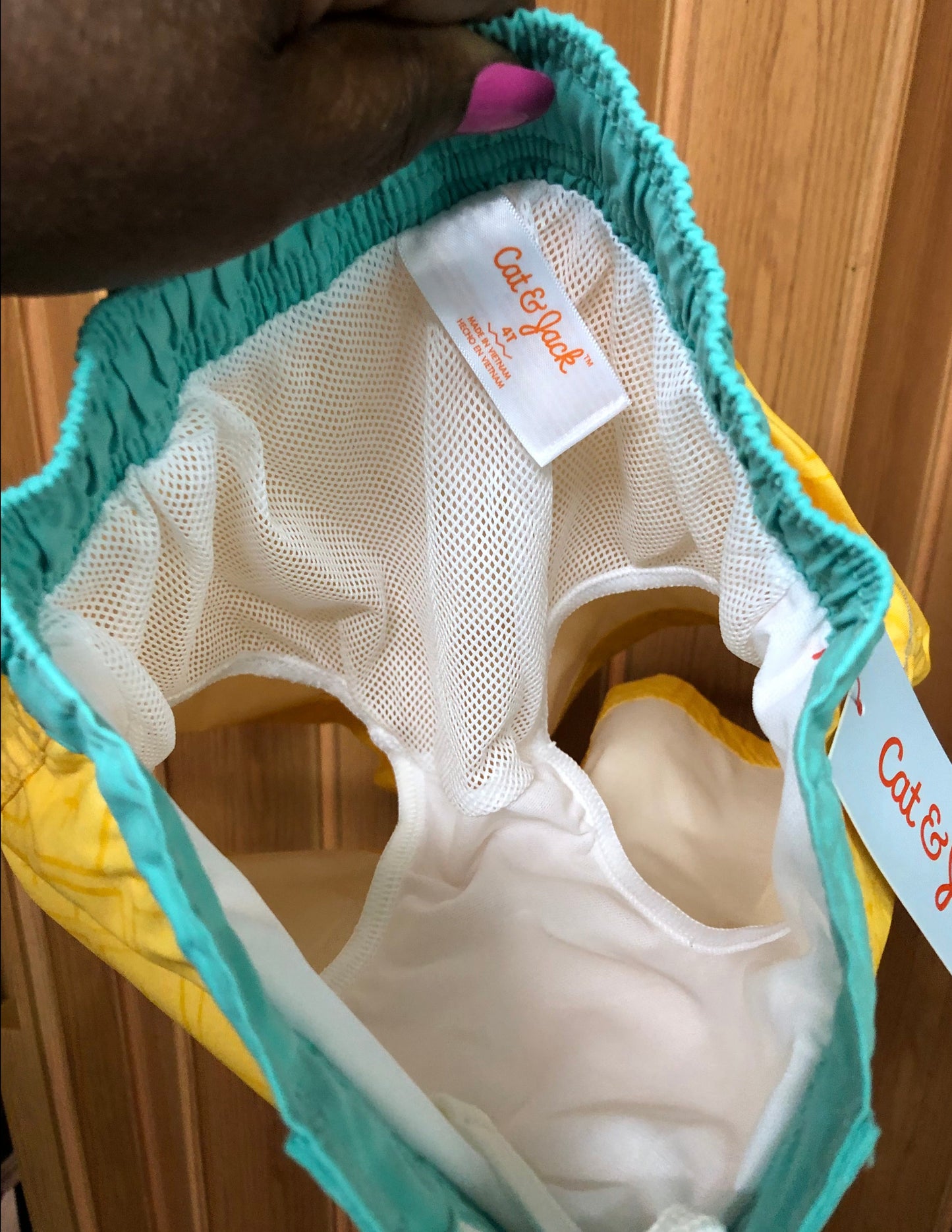 Toddler Boys Swim Shorts Size 4-T Color Yellow "New Arrival" Just In Time For Summer