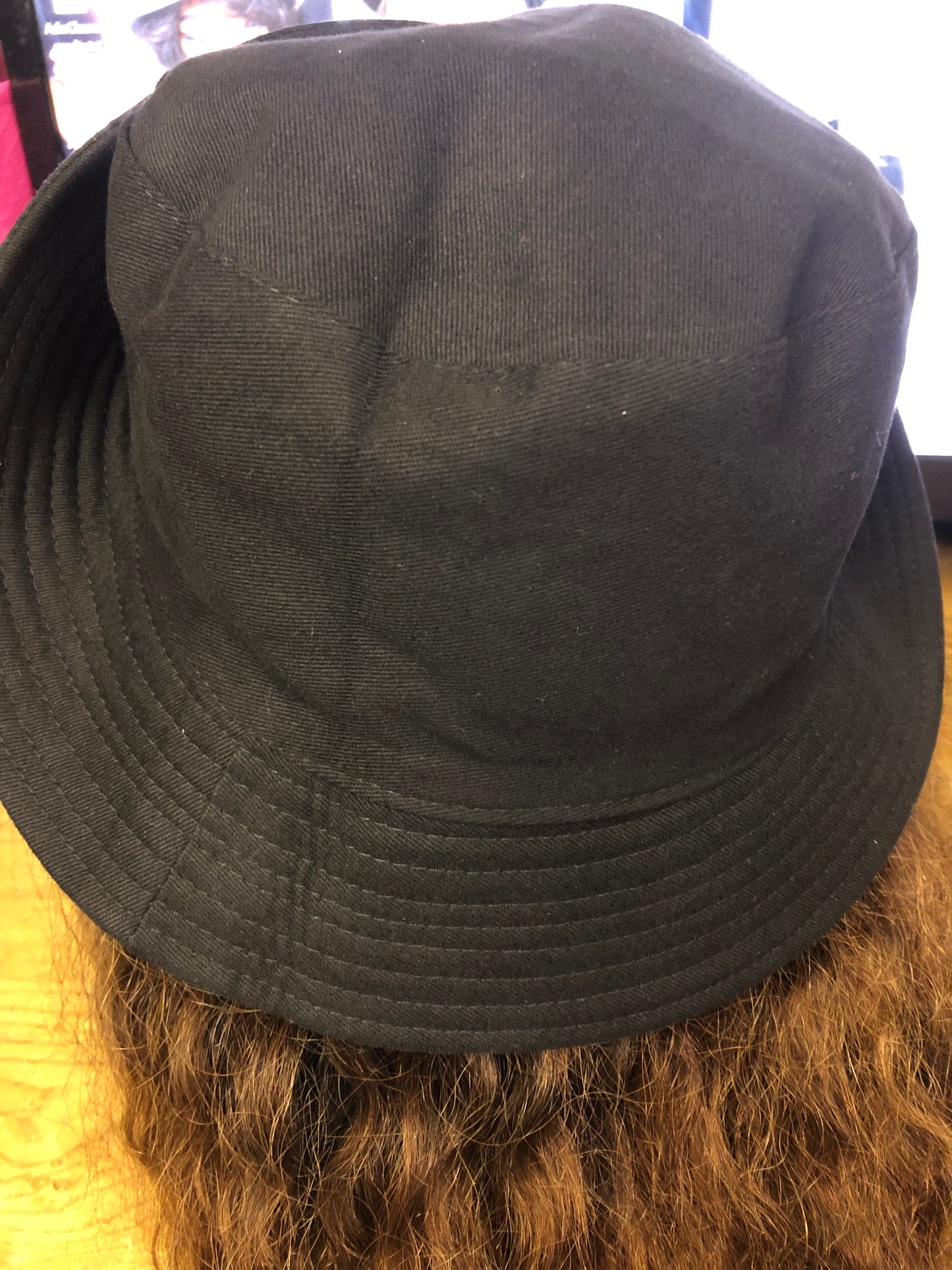 Ebroidered Reversiable Butterfly Hat Color Blk.(SOLD OUT)