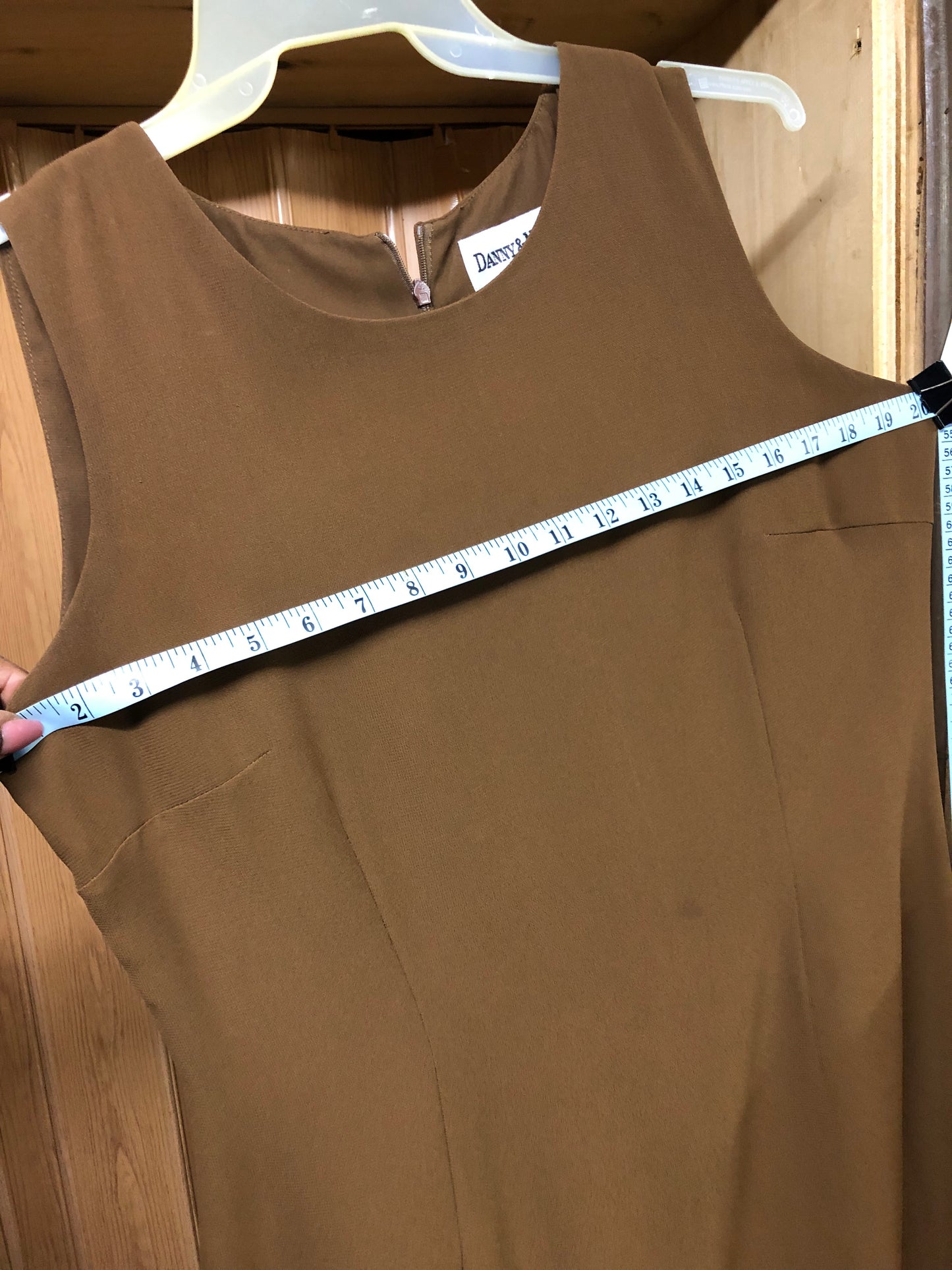 Woman 2Pc. Dress Size 12 Color Brown With Leopard Or Cheetah Trim