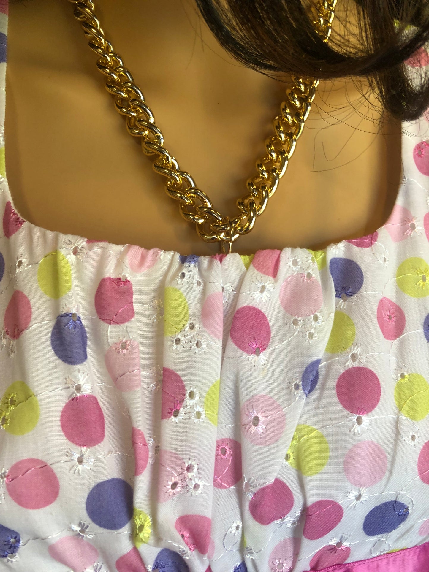 Young Girls Fashion Dress Size 16 Color: Multicolor Polkadots " On Sale Now"