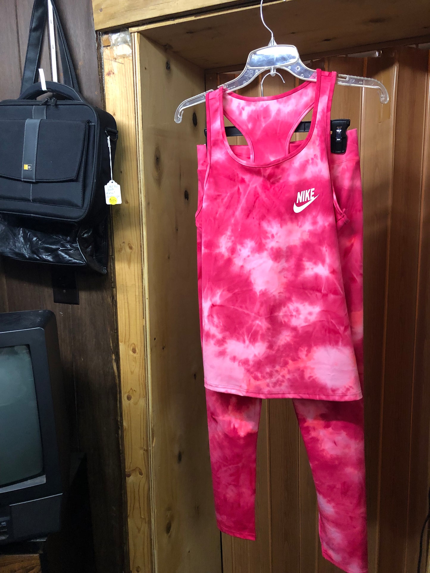 Woman Nike Athletic Wear Size S/M Color Tye-dye Pink (ON SALE) (Sold)