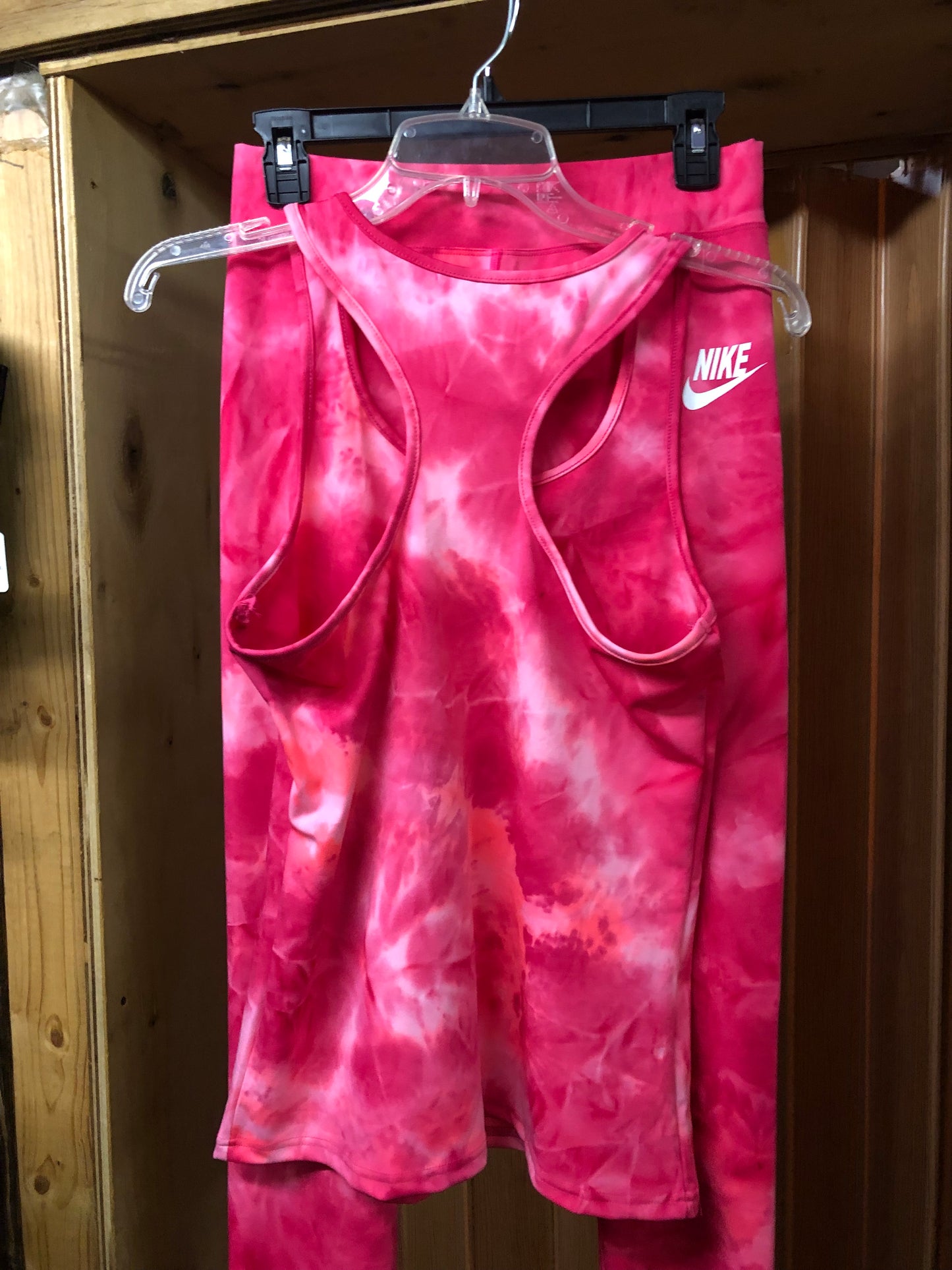 Woman Nike Athletic Wear Size S/M Color Tye-dye Pink (ON SALE) (Sold)