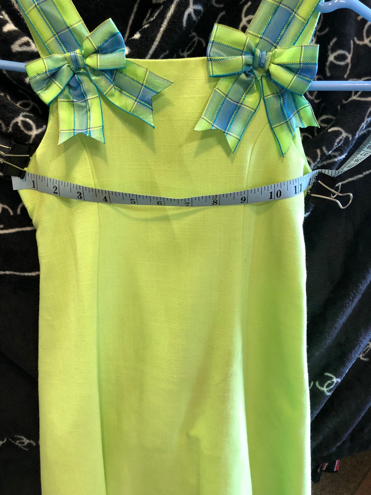Girls T-Strap Dress Size 5 By: Bonnie Jean Color Pale Green